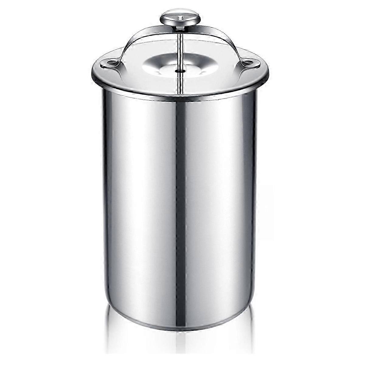 Meat Maker Stainless Steel Ham Maker with Thermometer-Silver-