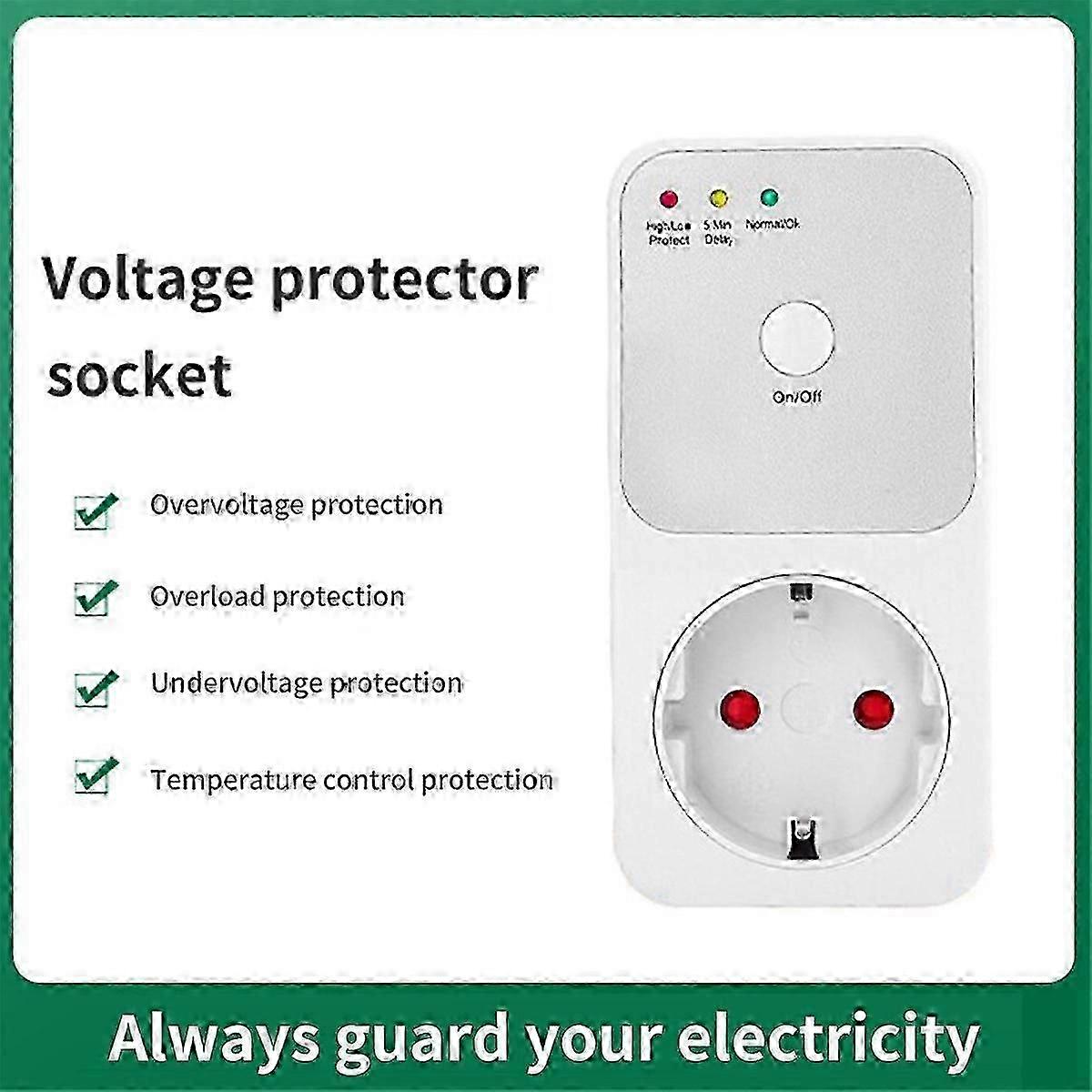 Multifunctional Voltage Protector for Home Electrical Sockets and Refrigerators