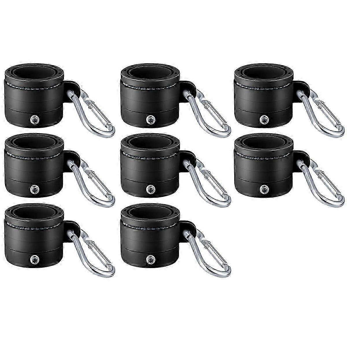 8Pcs Plastic Flag Pole Rings with Bearings 360 Degree Rotating Anti Wrap Mounting Ring for 0.76-1.0In Flag Pole
