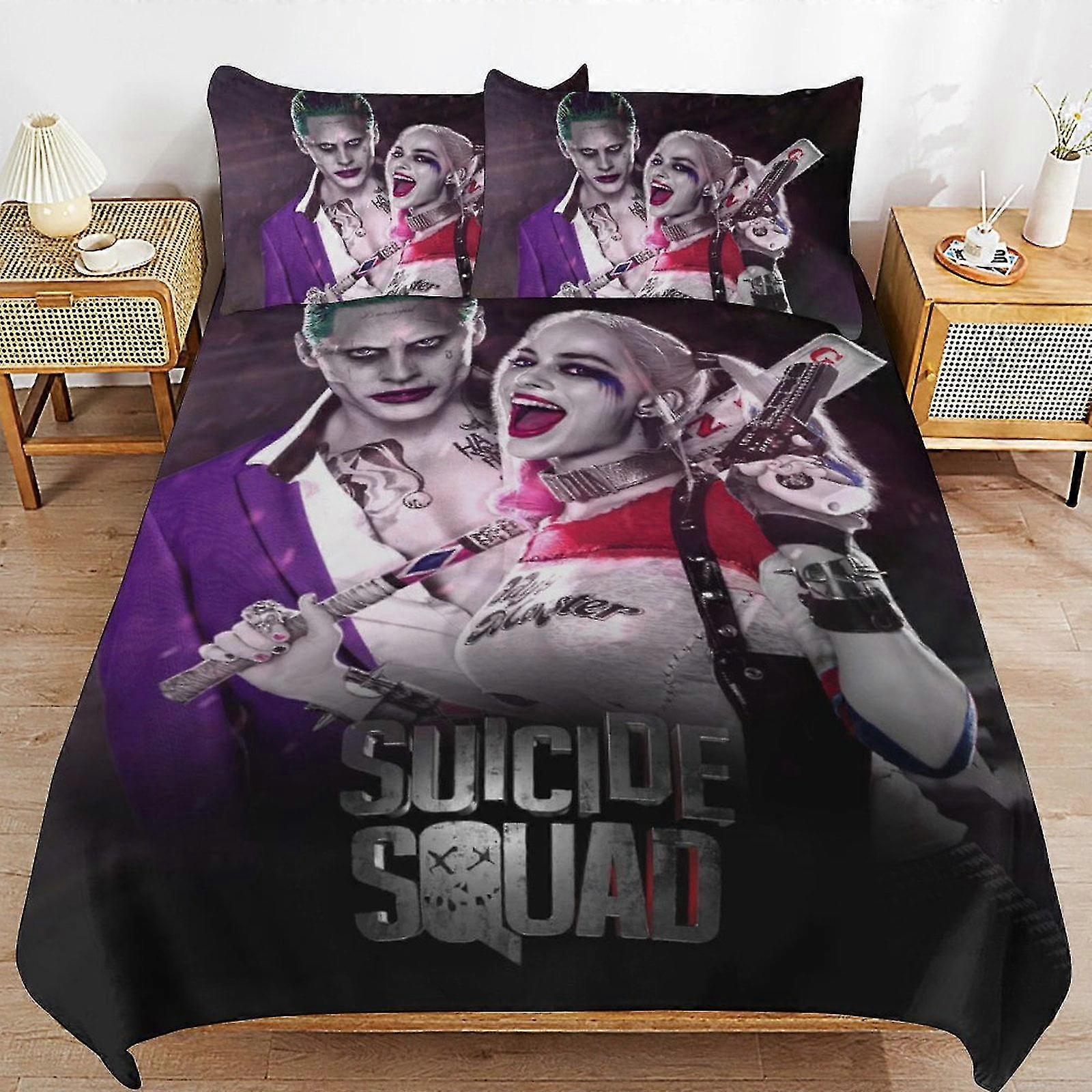 Conjuntos de Cama de Desenho Animado Fofos com Impressão 3D, Decoração de Quarto Leve, 1 Capa de Edredom e 2 Travesseiros, 79x90