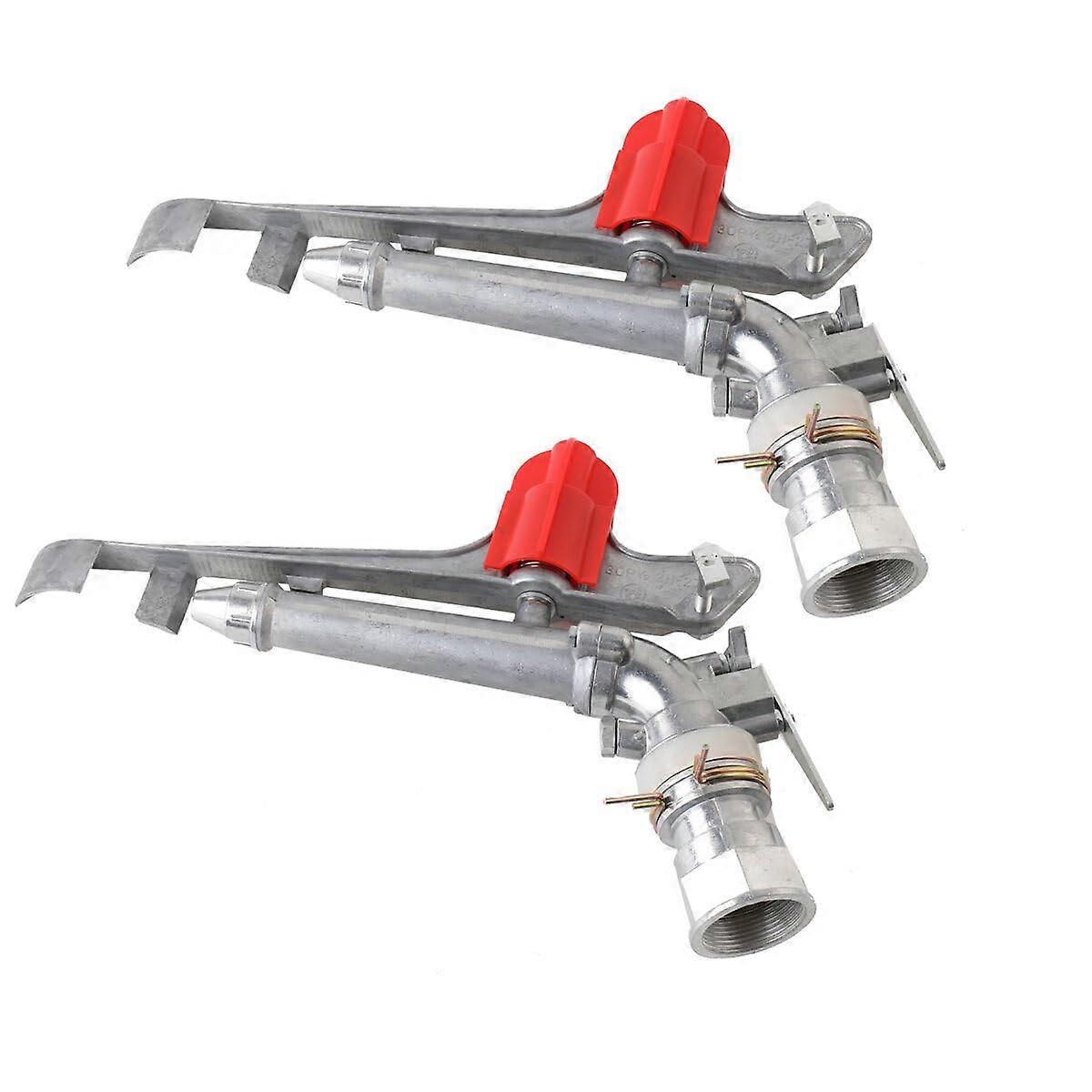 1.5-Inch Agricultural Irrigation Sprinkler, 360° Rotating Lawn and Garden Watering Spray, 2-Pack, Large Area Coverage