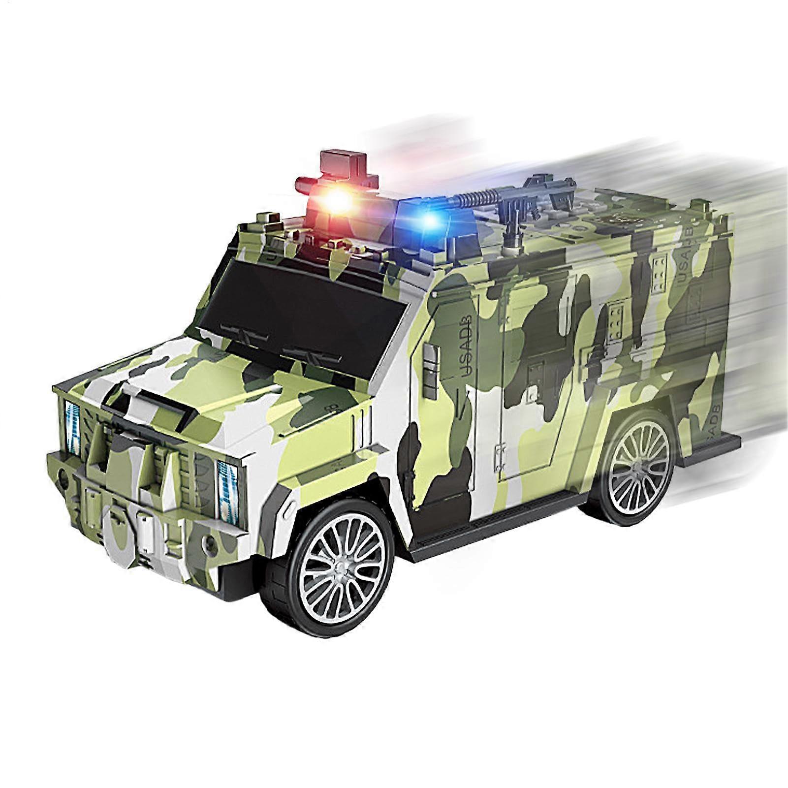 Interactive Savings Bank, Music and Light Camouflage Green