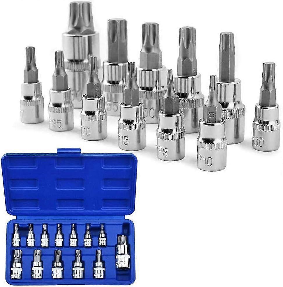TTMA Steel Bit Socket Tool Kit,13-Piece Bit Socket Set