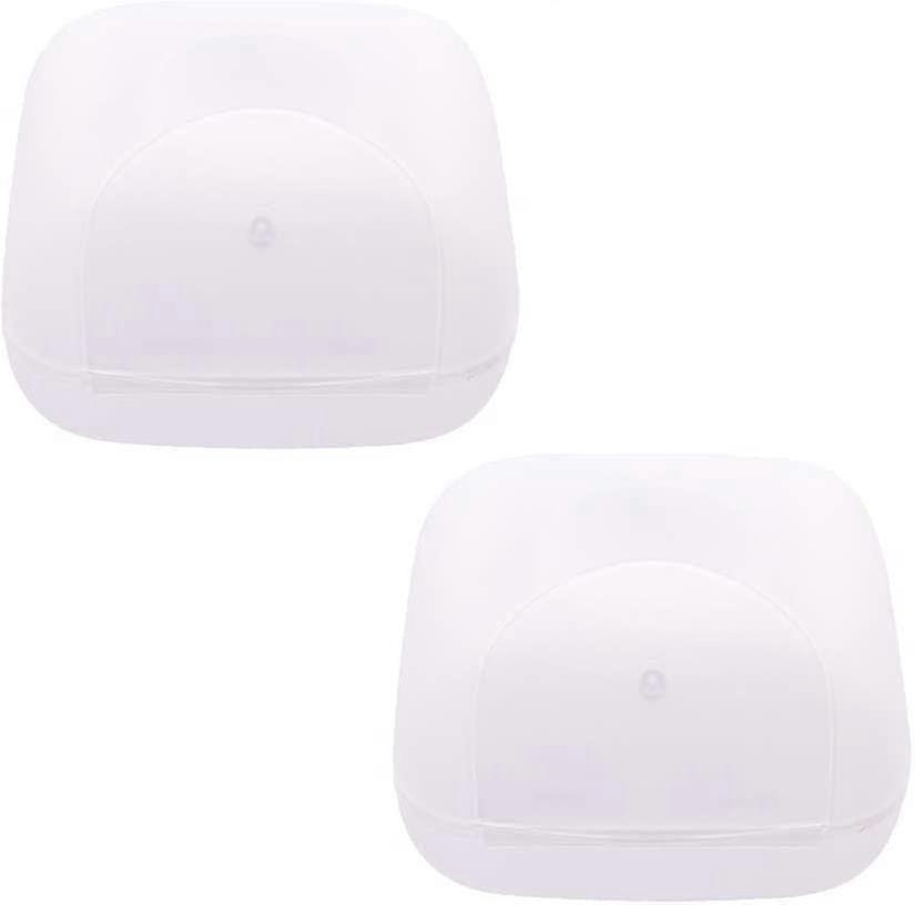 Portable Travel Waterproof Soap Storage Container (Transparent) - 2 pcs