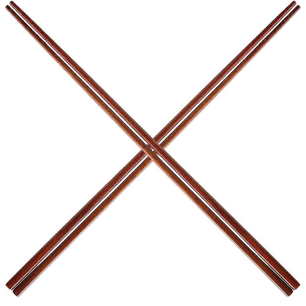2 Pairs Long Reusable Wooden Chopsticks for Hot Pot, Frying & Noodles – Easy to Clean, Perfect for Festivals & Birthdays
