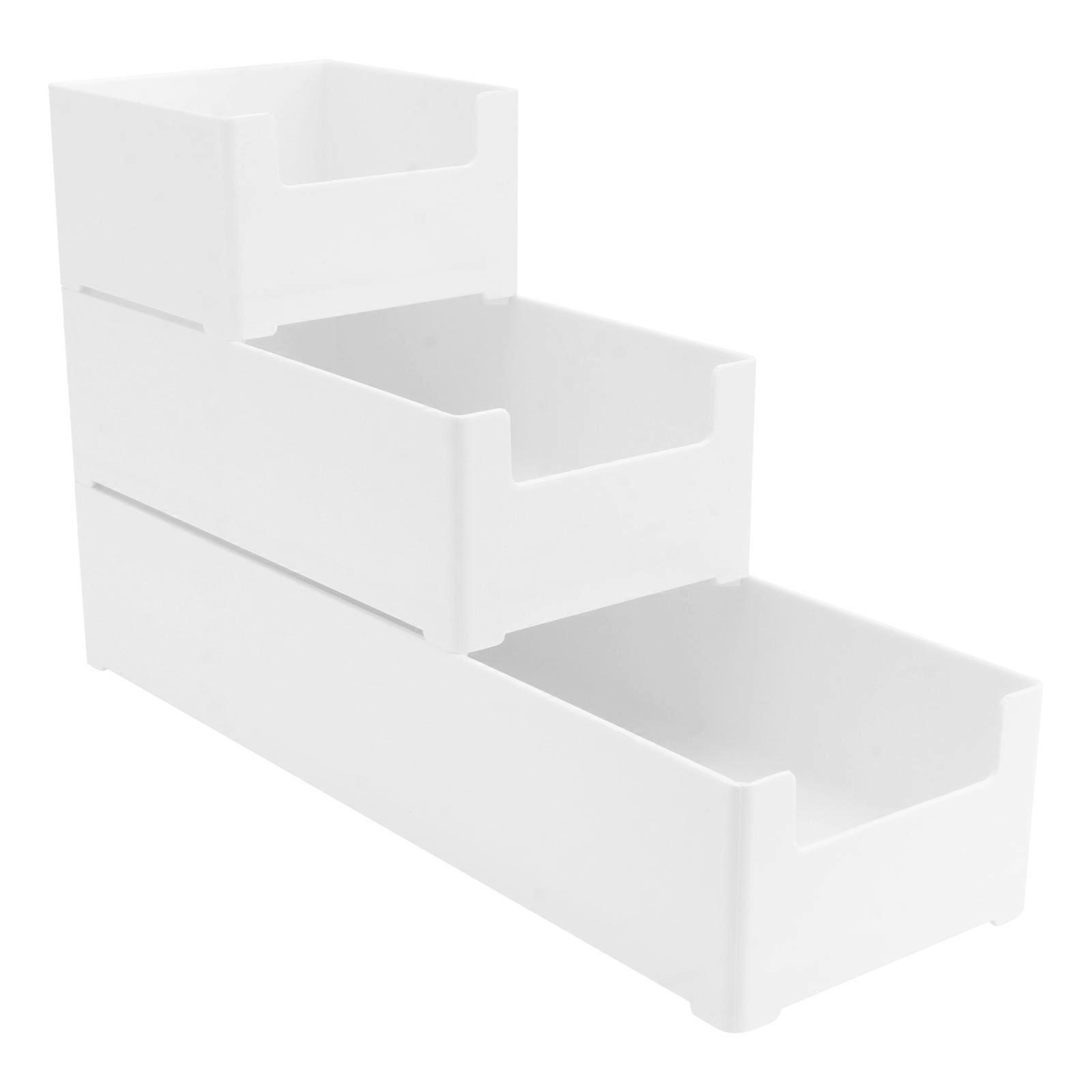 Desktop Drawer Organizer Storage Drawers Organizer Box For Kitchen Drawer Medium 20x10x6cm Organizing 3Pcs