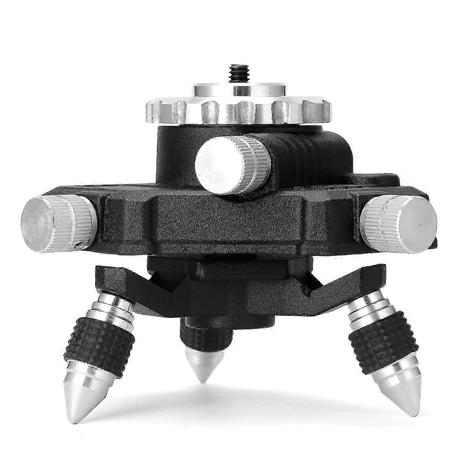 360 Degrees Rotatable Aluminum Alloy Bracket Base with 1/4'' Interface Fine Adjustment Tripod Stand for Leveling Applications