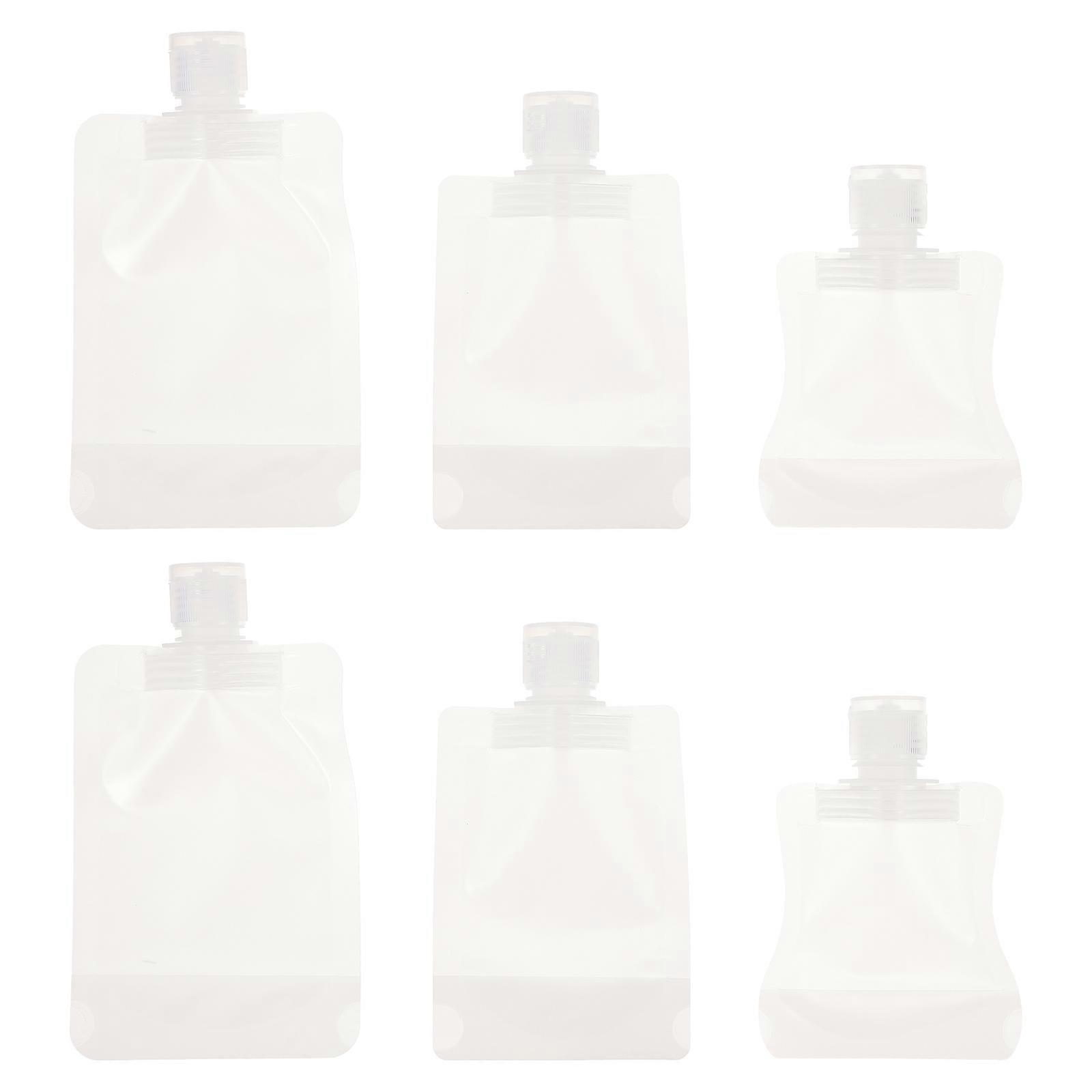 18Pcs Refillable Lotion Bag Cosmetics Travel Pouch Transparent Subpackage