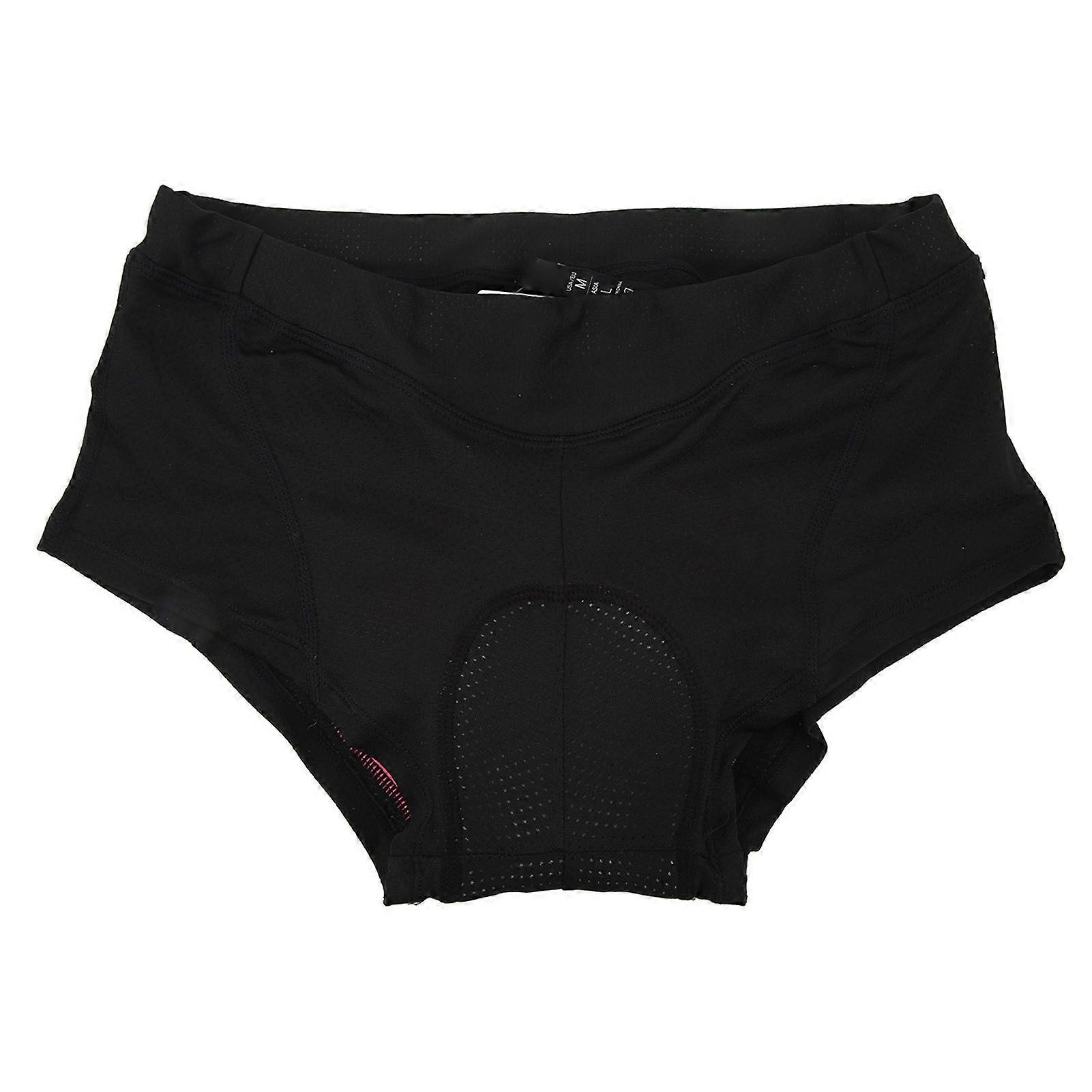 Kvinnor Cykling Underkläder Andningsfunktion Kvinnor Cykeltrosor Kvinnor Stötdämpning 3D Vadderade Cykelshorts Underkläder Svart XL YMQX)