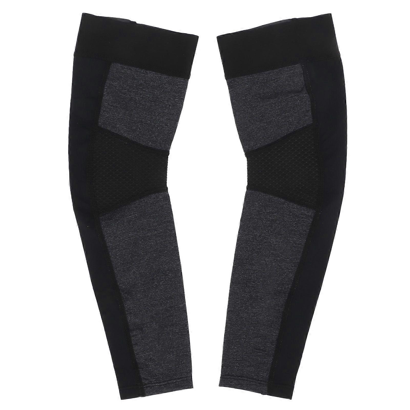 Ärmar UV Solskydd Ergonomisk Hög elasticitet Andningsbar Snabb tork Fuktabsorption Solärmar för sport L YMQX)