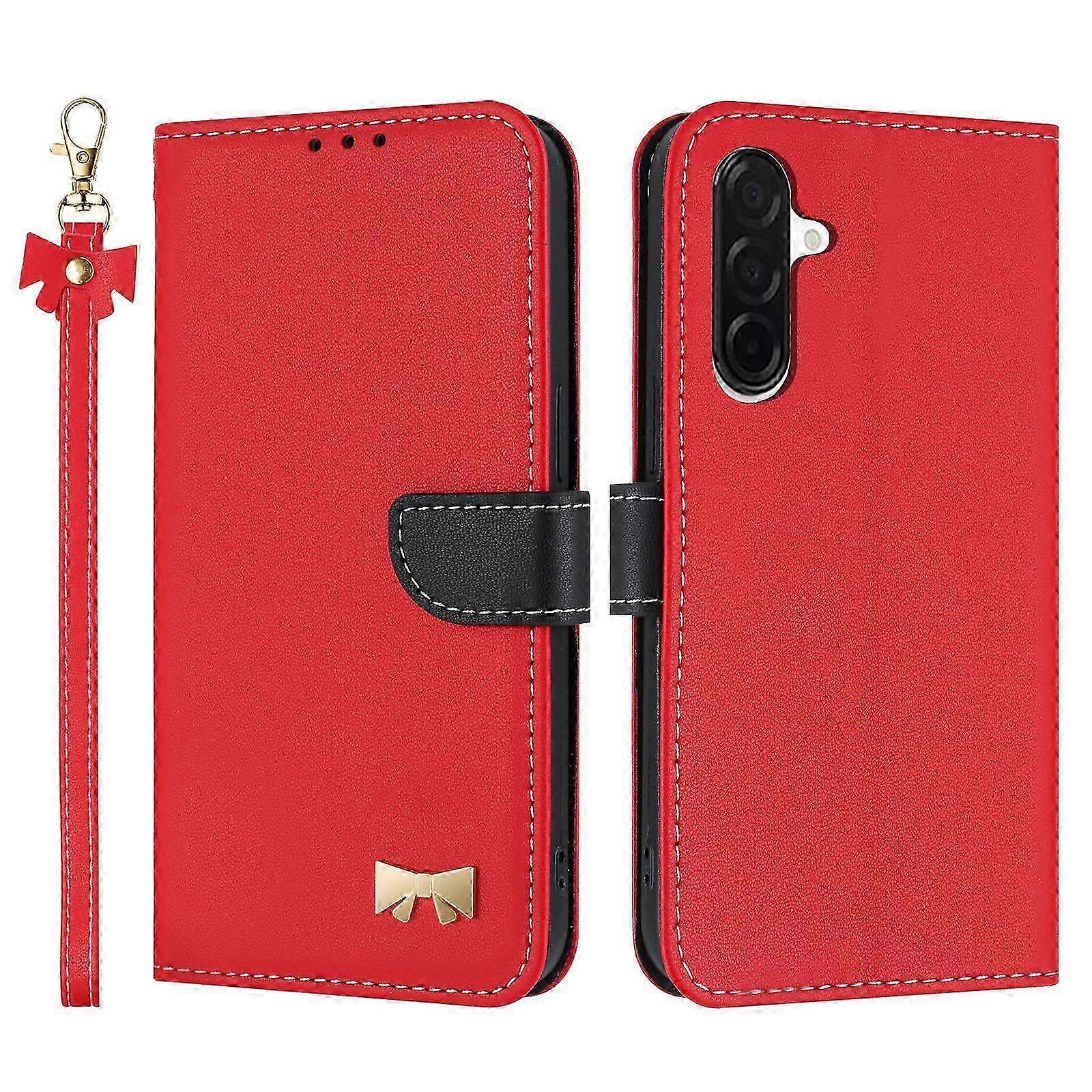 Metal Bow Phone Case With Hand Strap