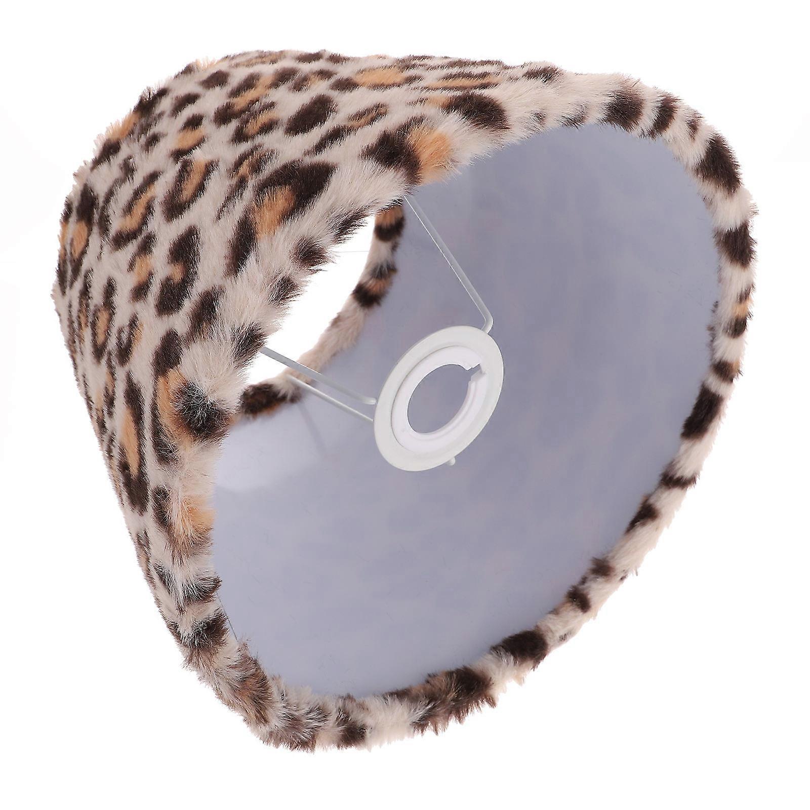 Animal Print Lampshades Replacement Bedside Lighting Conical Shape 25X18X16CM Plush 1Pack