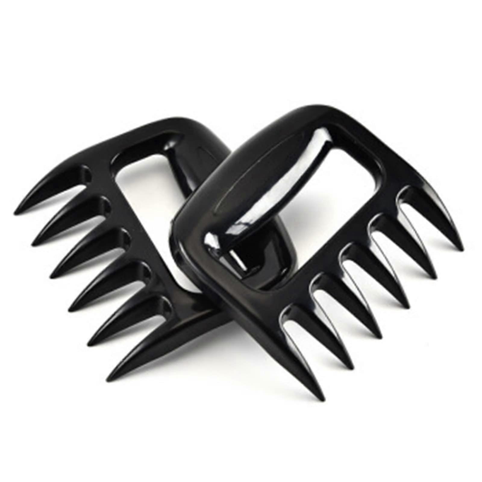 Bear Claws Meat Shredder Forks for Chicken and Roast, Black, 10.5x10.6cm, Durable Meat Separator Tool