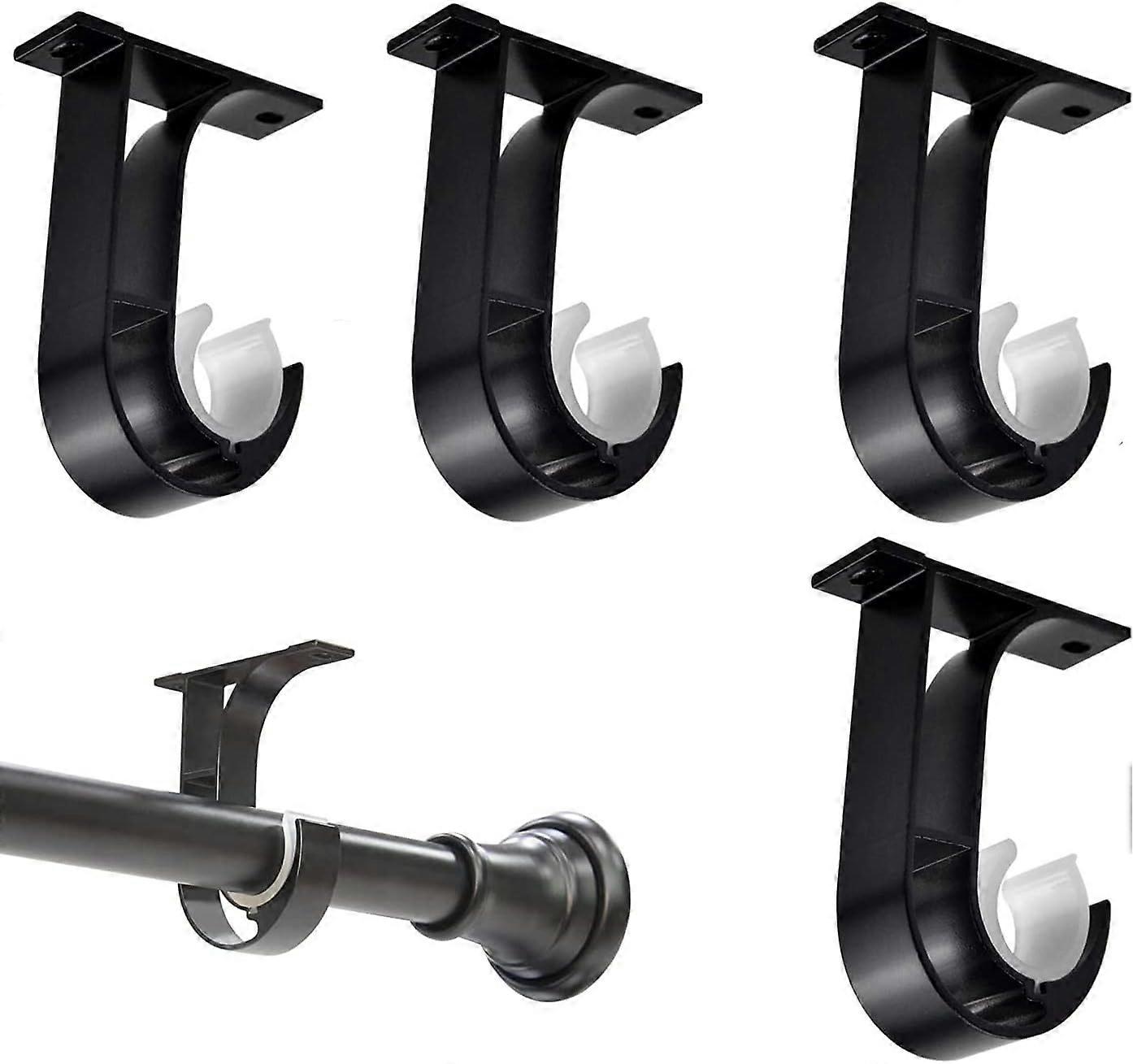 4-Pack Ceiling Curtain Rod Brackets,  Suitable for Curtain Rods