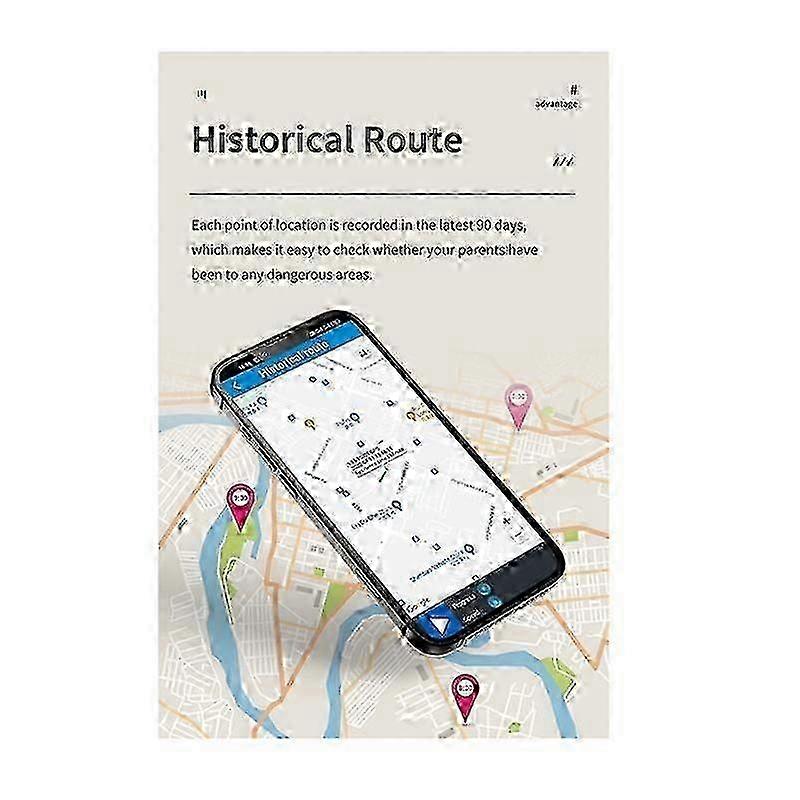 GPS + Beidou Tracker RF-V51 WIFI Compatible with 4G LTE/3G WCDMA/2G GSM SOS Alarm Two-Way Voice Tracking Waterproof(B) js