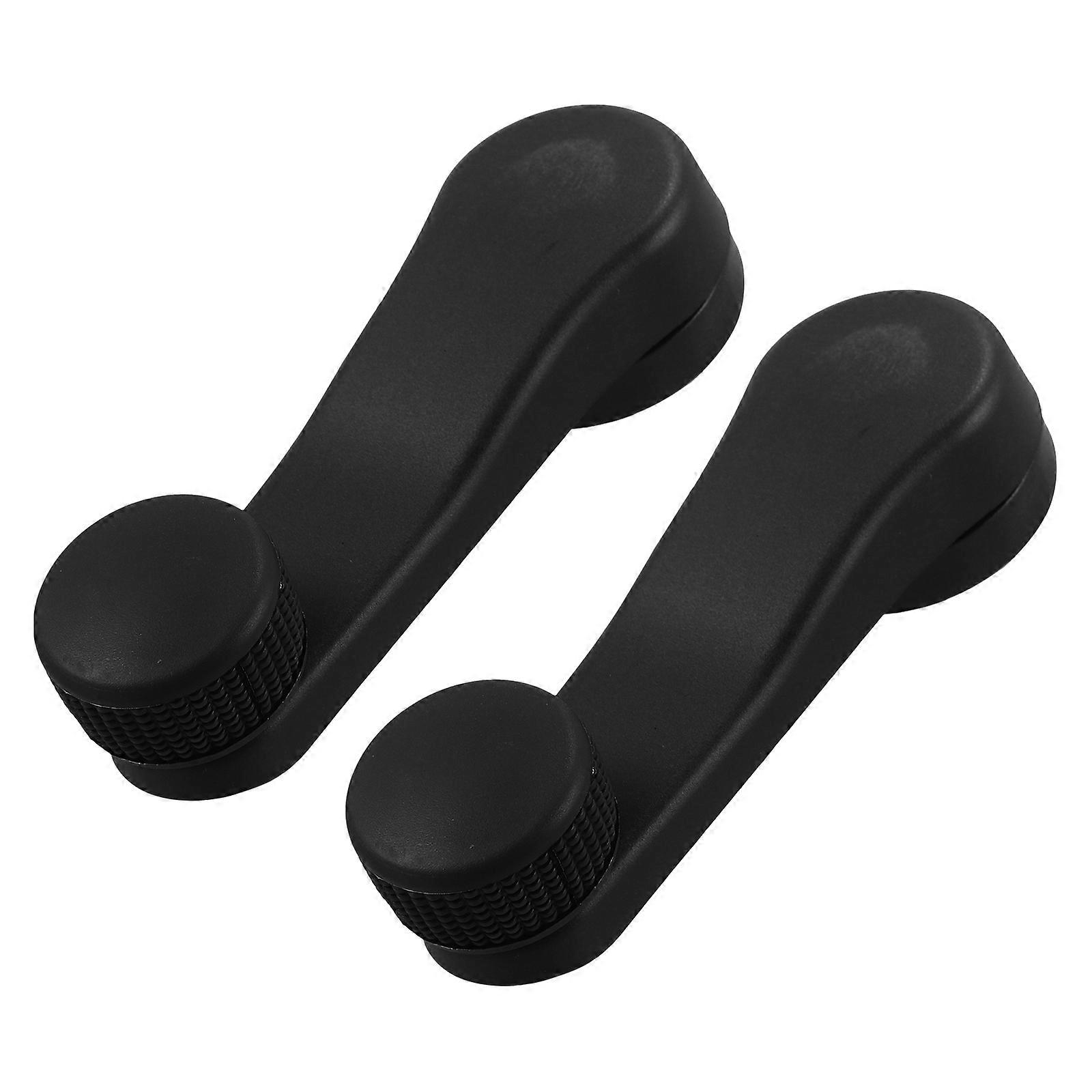 Crank Window Car Window Handle Replacement Accessory for Car Interior Upgrade Durable ABS 4.5×1.6×0.8in Simple Installation 1 Pair