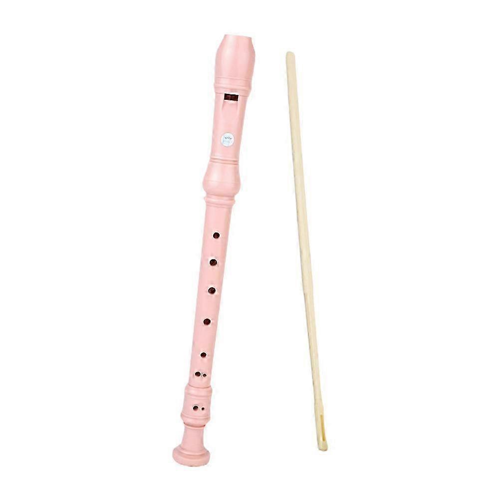 8-Hole Soprano Recorder Flute in C-Tone - High Pitched ABS Resin Instrument with Cleaning Stick for Beginners & Professionals