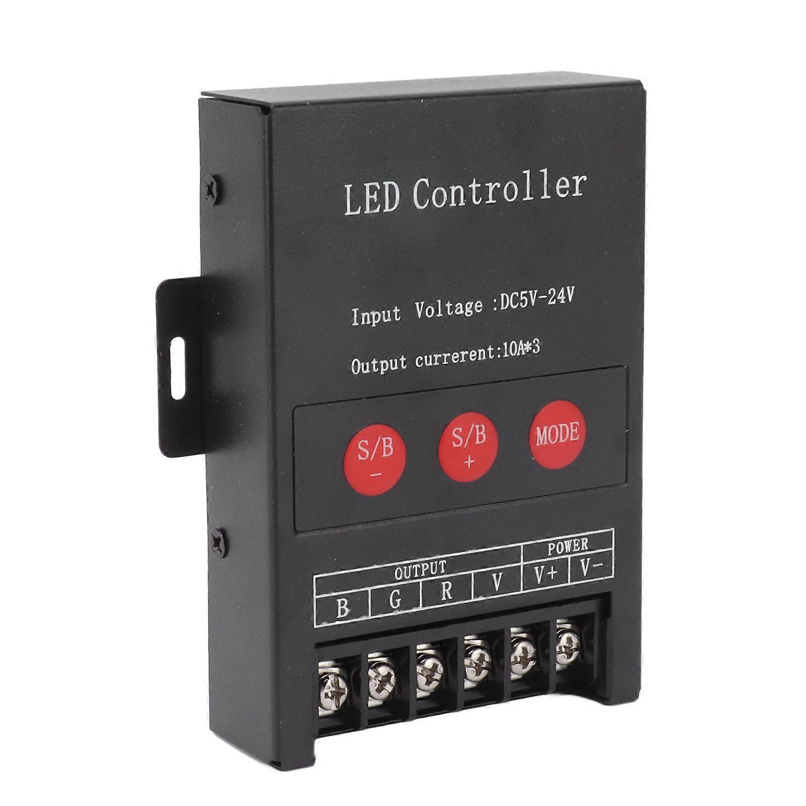 RGB LED Controller High Power Wireless Iron Shell 15 Modes Colorful Light Controller for KTV Hotel Home 