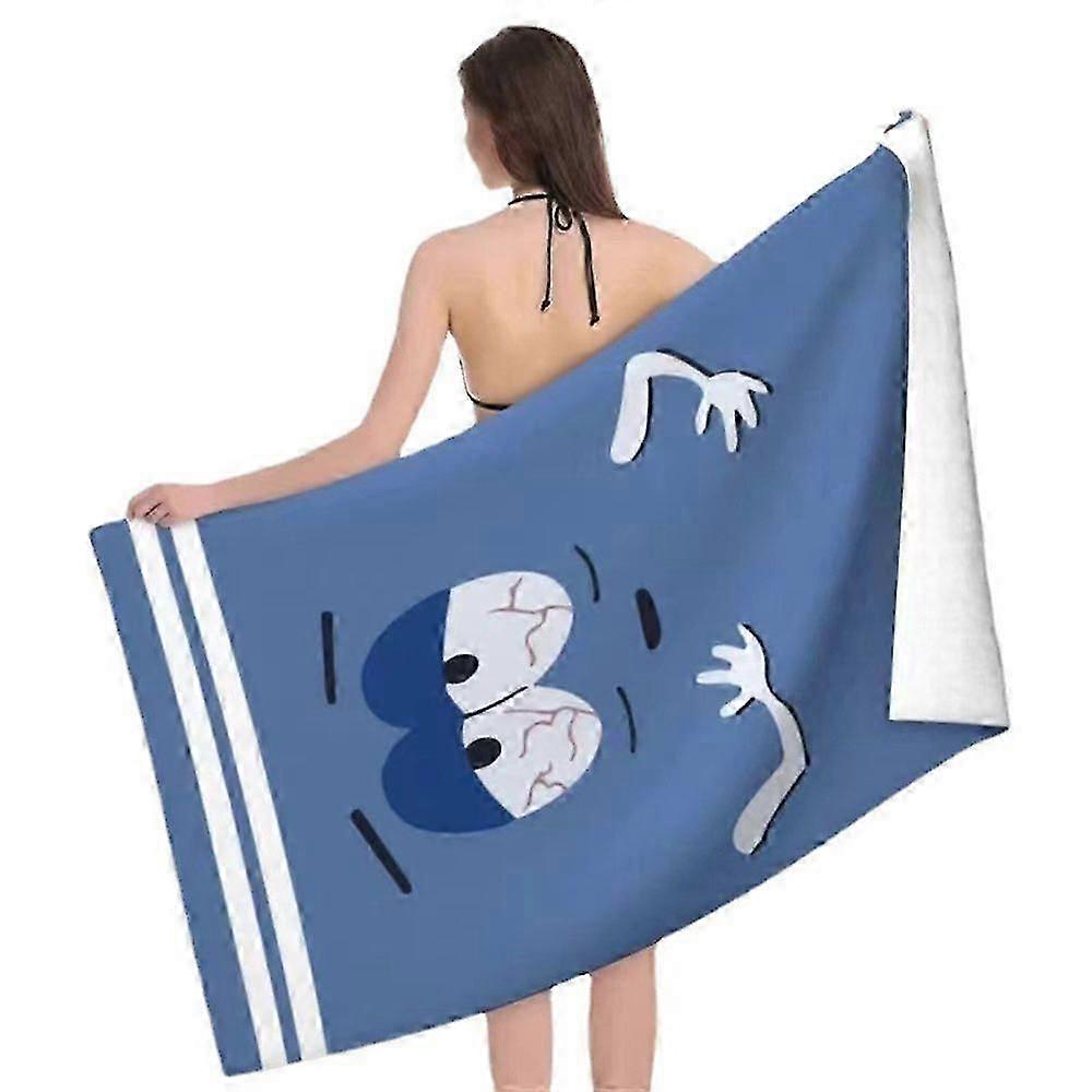 Funny Towelie Lounger Beach Towel Novelty Travel Bath Towels Set for Adult Large