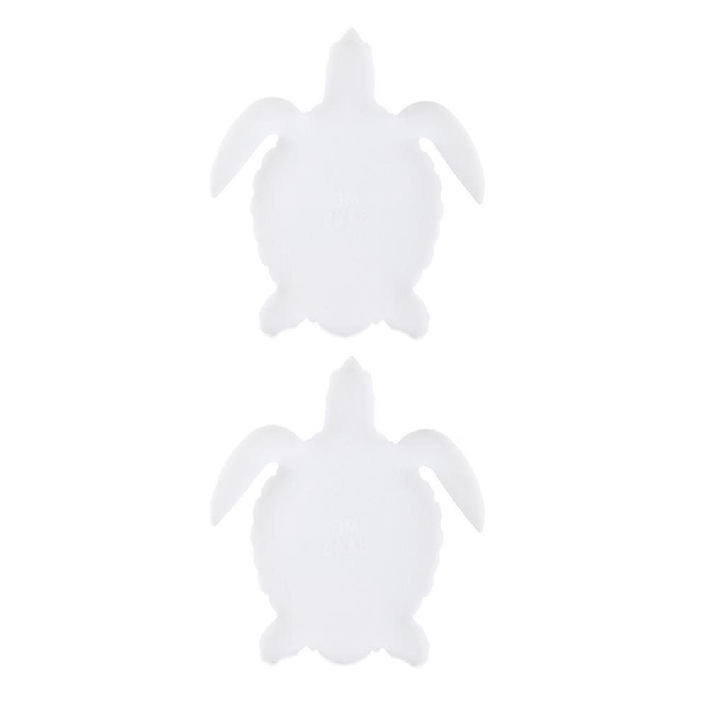 Epoxy Resin Casting Molds Silicone Animal Shape Craft Moulds For Home Use Turtle Style White 2Pcs