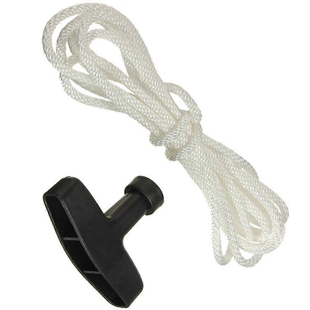 Lawnmower Pull Cord Handle with 3M Rope Garden Starter Accessory Plastic Material Yard 2Set