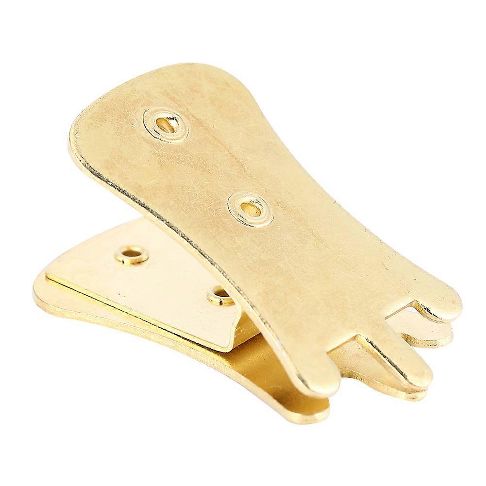 Metal Mute Musical Instruments Accessory Portable for Erhu KaO hu ChunG hu(Golden)