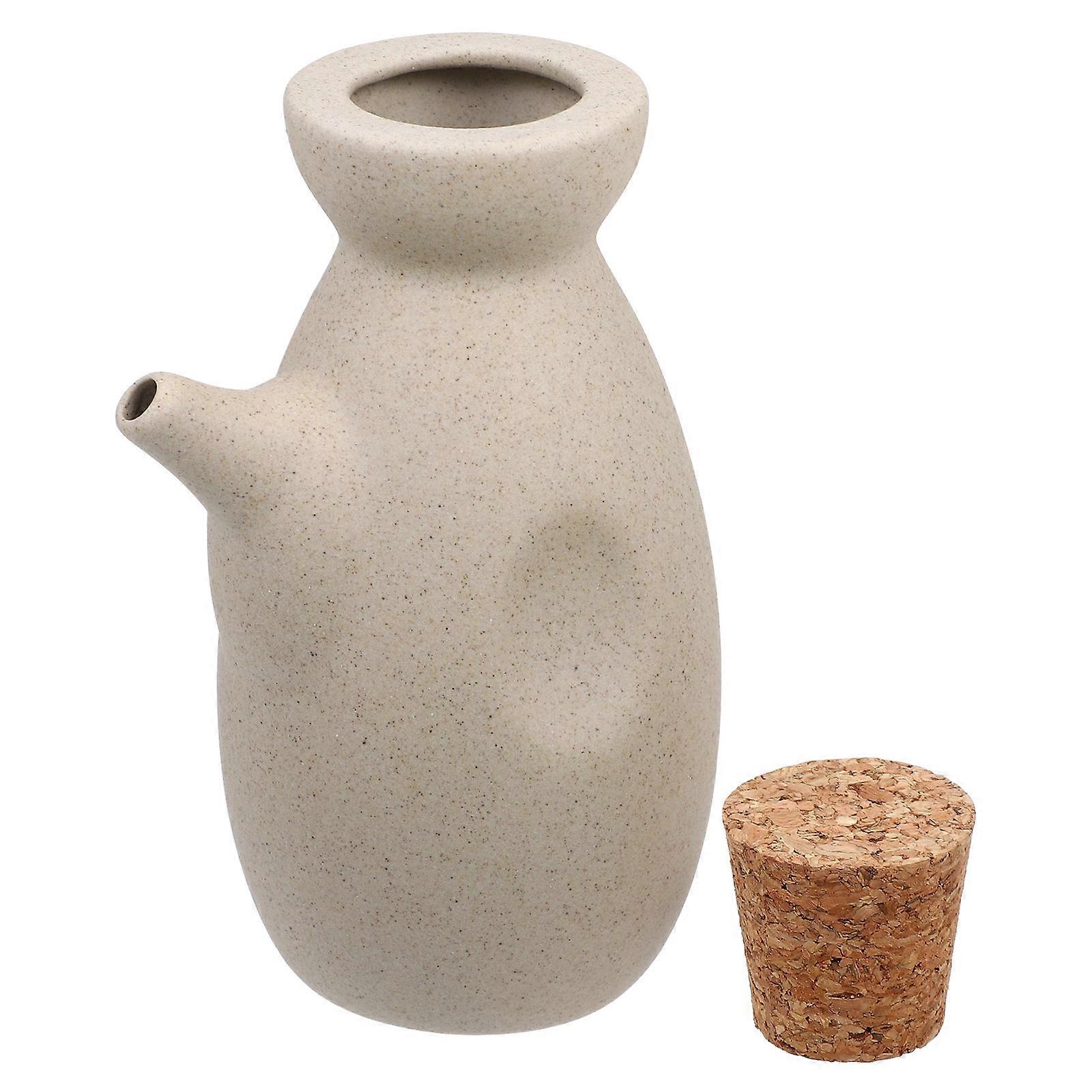 Soy Sauce Container Ceramic Oil Dispenser for Kitchen Use