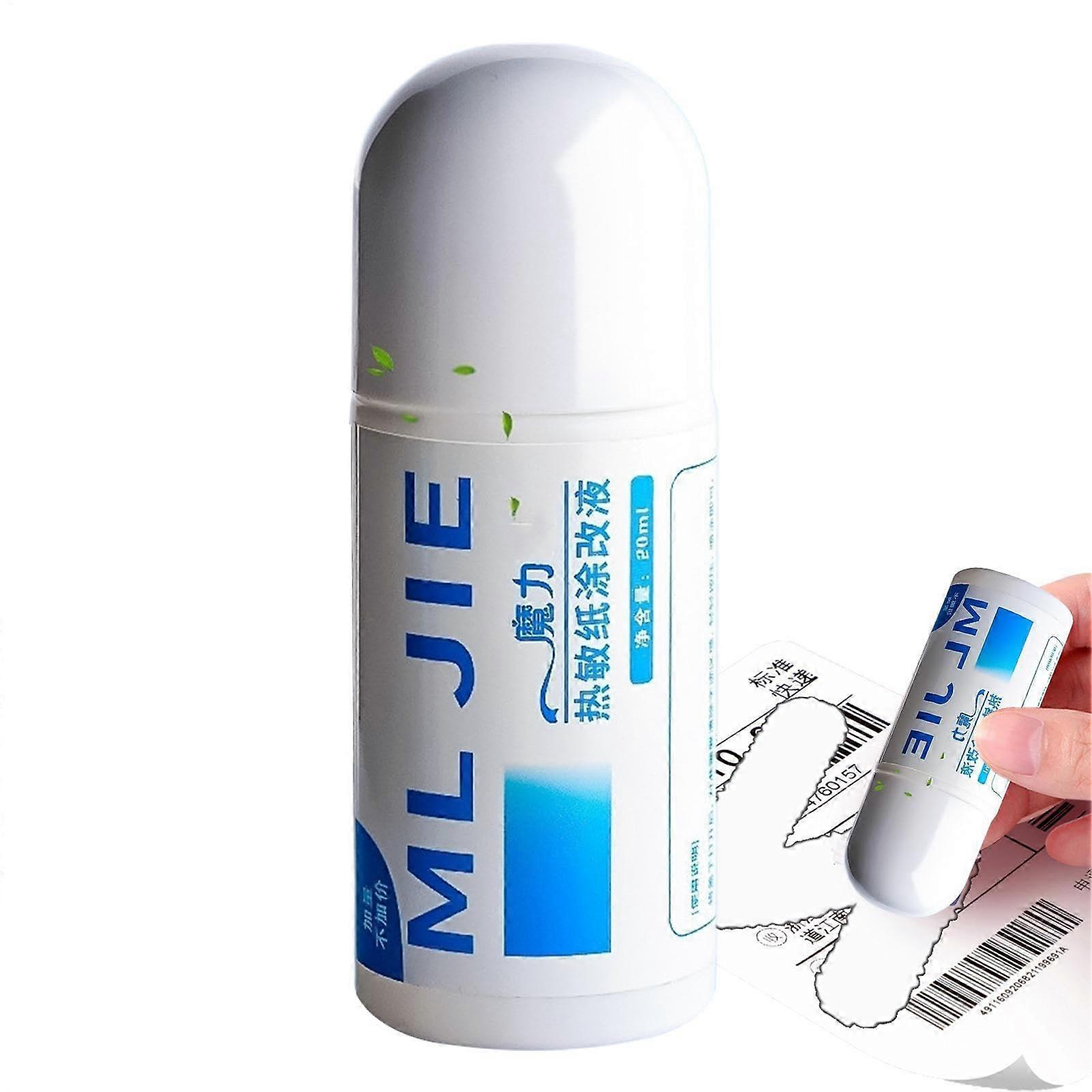 Thermal Paper Correction Fluid, Portable Glue Stick, AntiLeak Protection, 20ml
