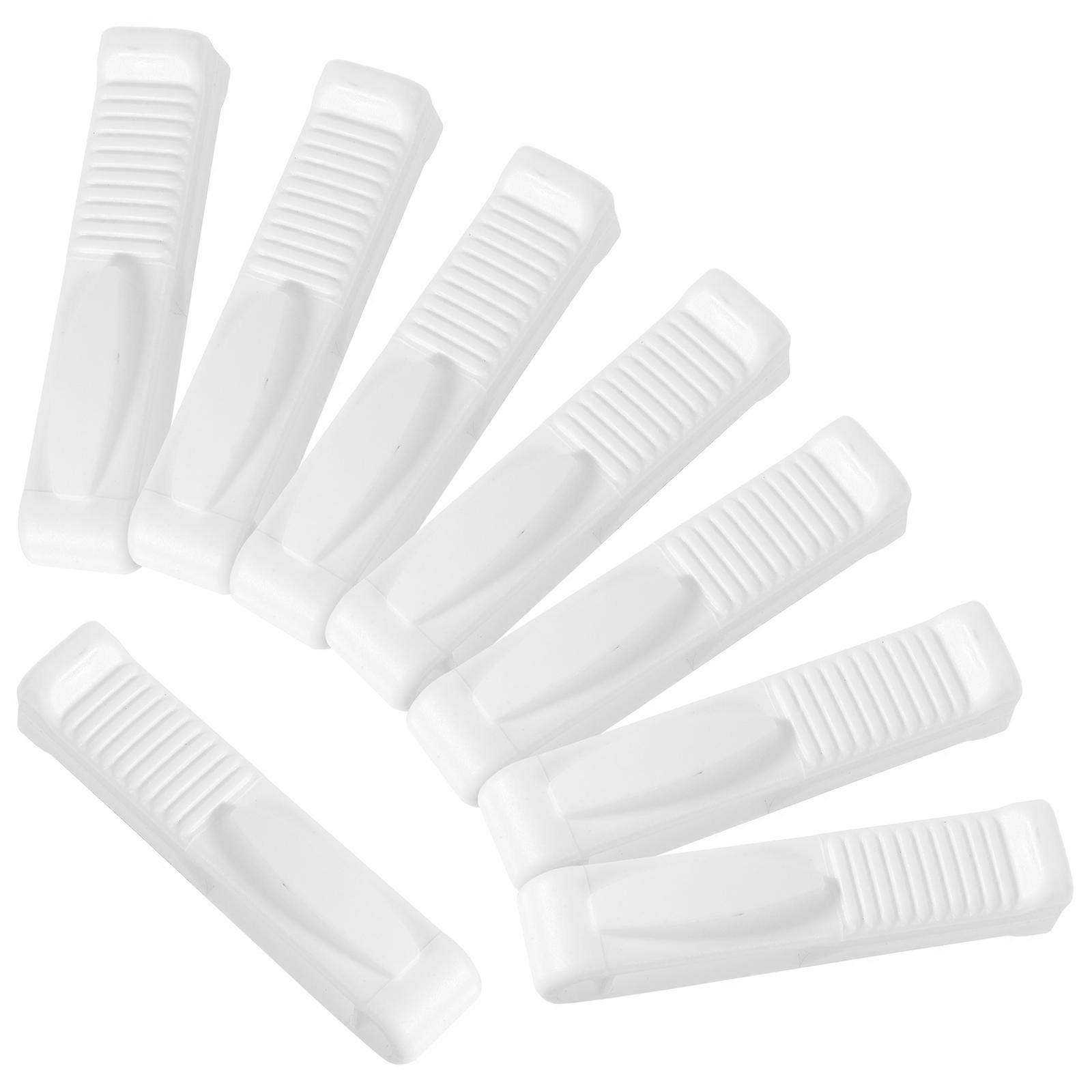 8pcs Plastic Ampoule Breaker Compact Nurse Accessory for Home White Color Safe and Precise 2.5x1.8