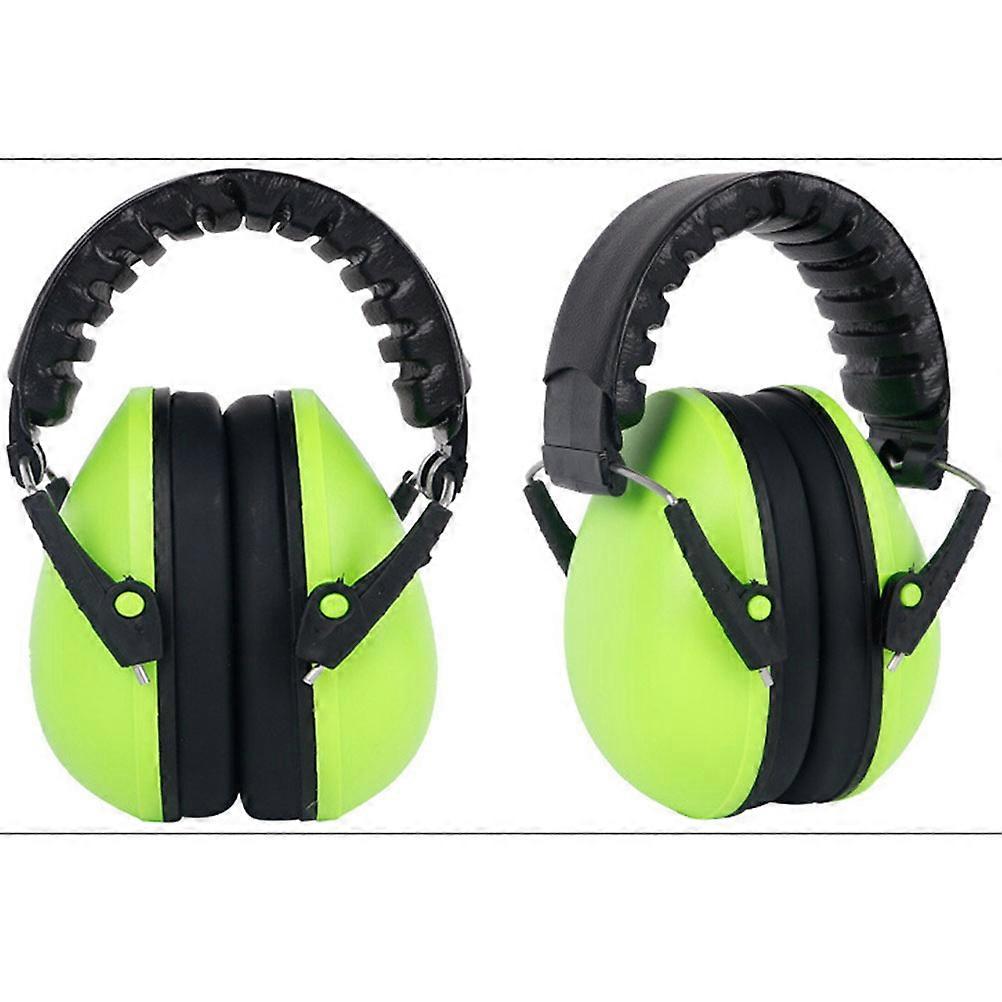 Sleeping Earmuff Kids Noise Reduction Muffs For Infants Below 2 Years Old Green Sponge Material Noise Cancelling 1Pack
