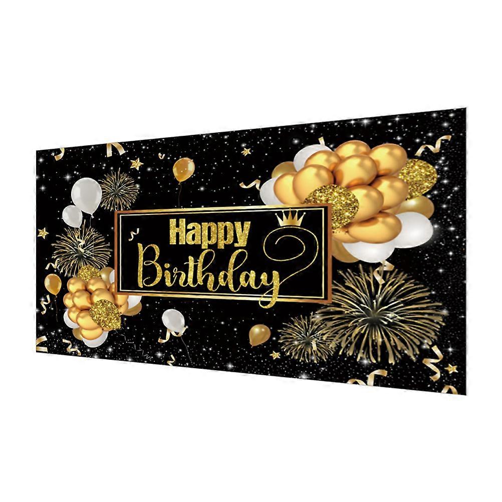 Assorted Color Birthday Backdrop Cloth For Birthday Decoration 120X80CM With Hemming Design 1Pack