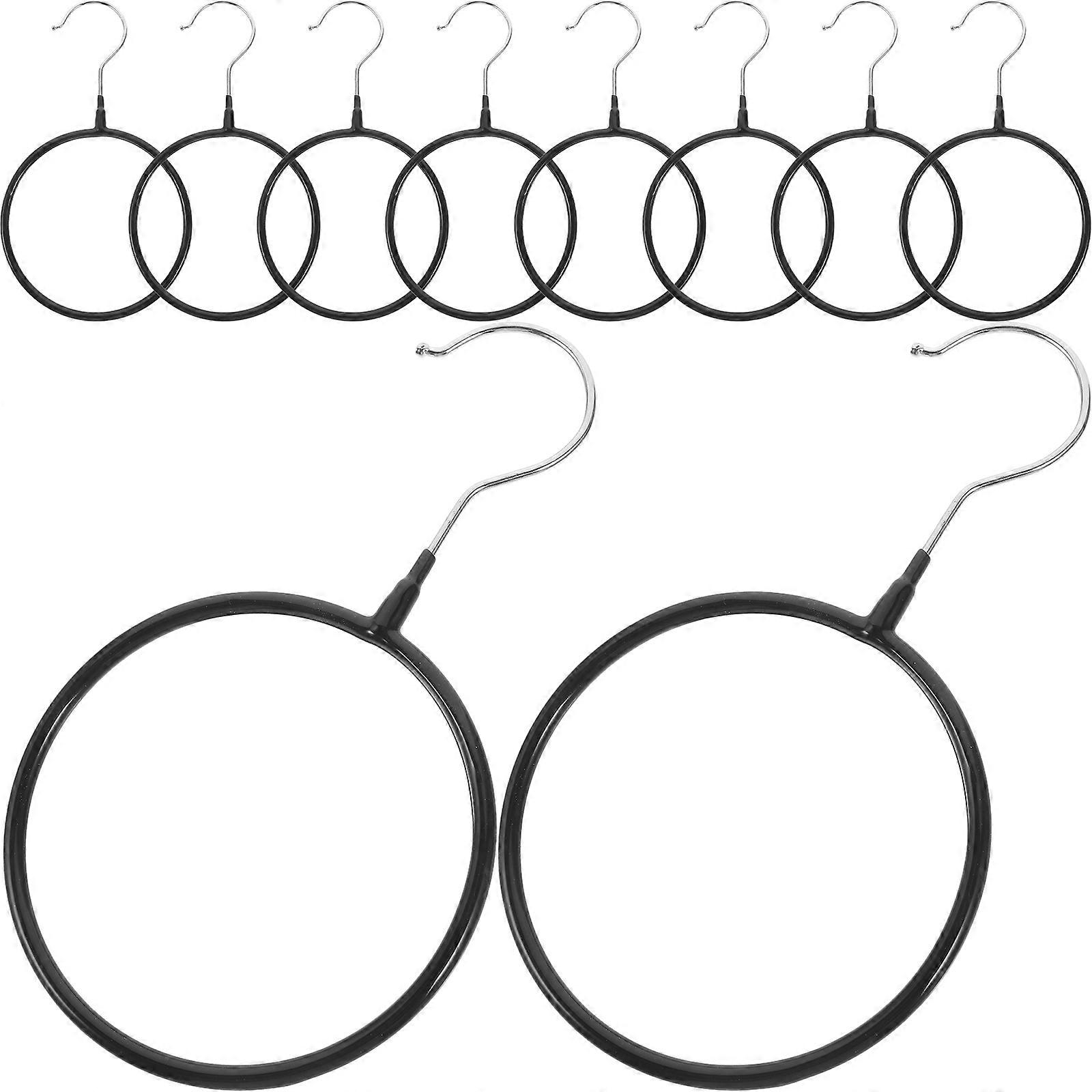 Anti-Slip Scarf Hanger for Closet with 10Pcs Multi-Functional Storage Hooks