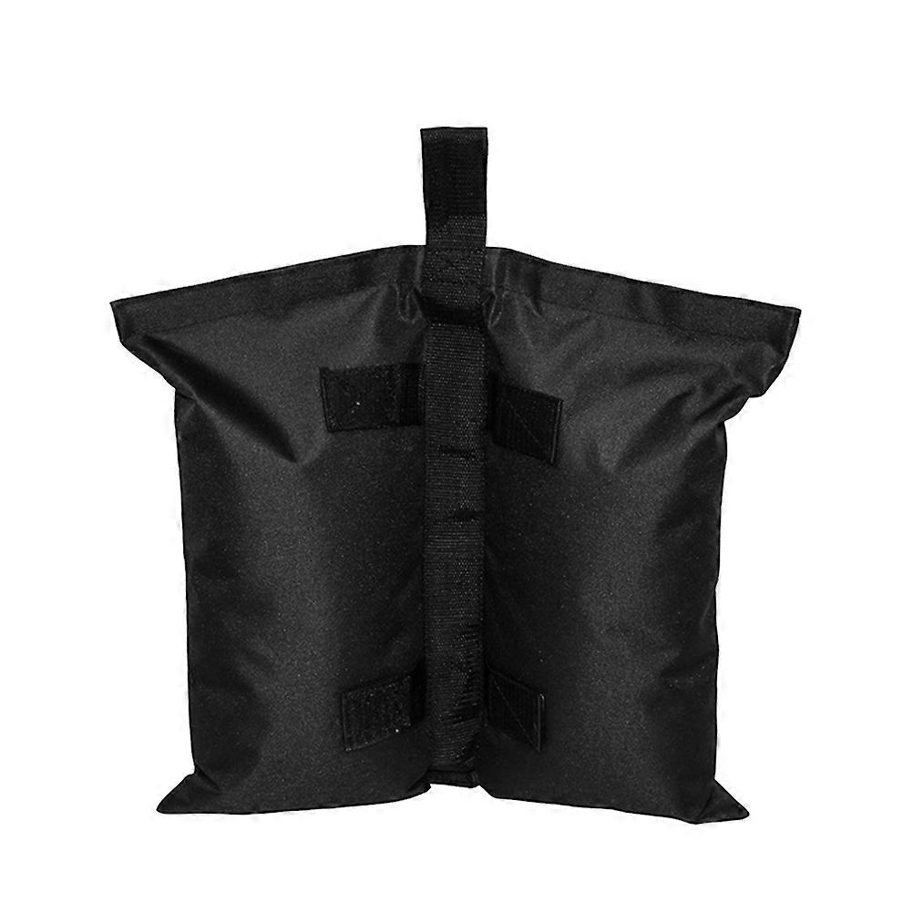 Black Oxford Fabric Windproof Sandbag for Fixation with Strong Capacity and Easy Installation 1Pc Double Bag