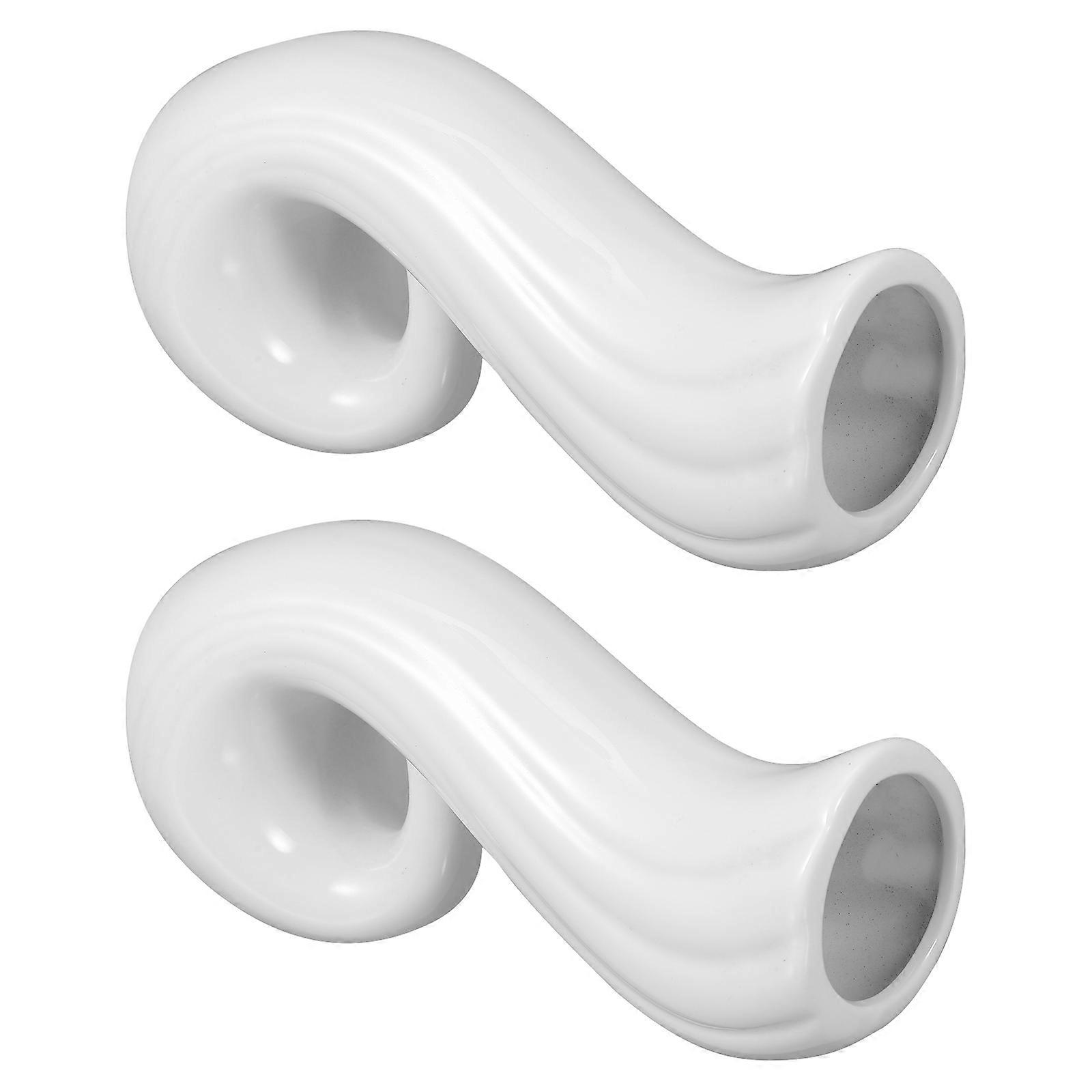 Elegant Retro Ceramic Flower Vases For Table Ornaments And Home Decor 14X7X5CM 2Pcs