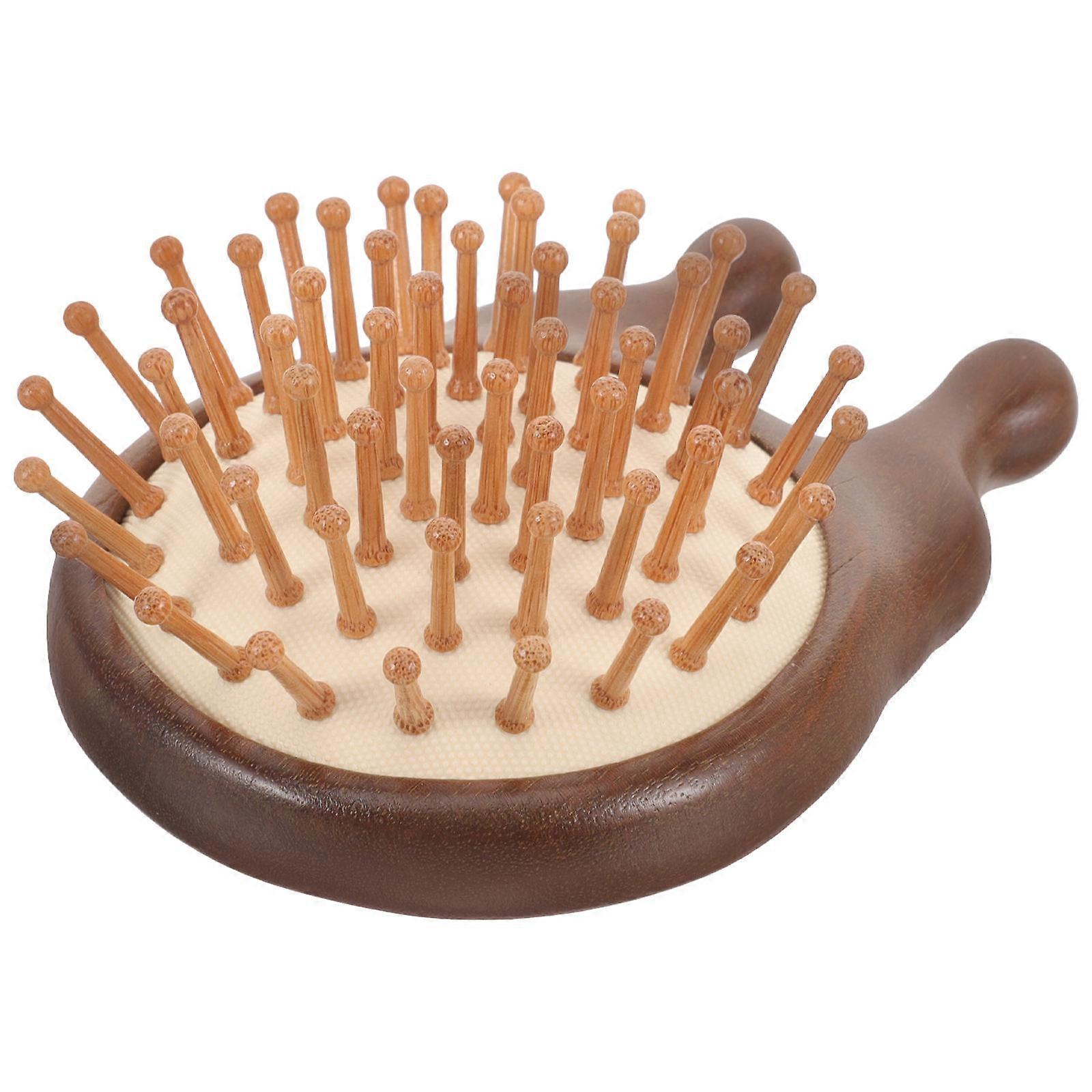 Soft Wooden Hair Brush for Women & Teens – Small Detangling Comb with Smooth Teeth, Scalp Friendly & Easy to Use Styling Tool for Gifting