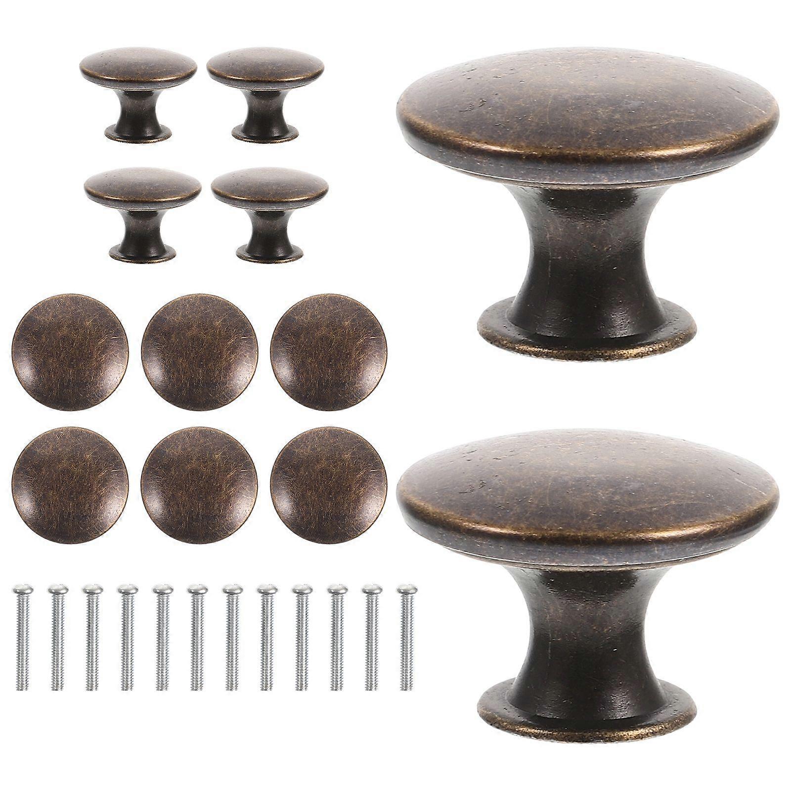12pcs Door Handle Dresser Pull Replacement Round Knob For Drawer Cabinet
