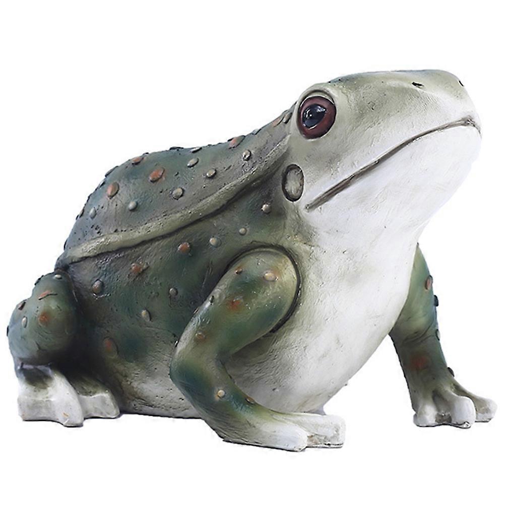 Frog Resin Figurine Sculpture Statue for Home Office Desk Decor, Indoor Outdoor Lawn Ornament, Ideal for Mother's Day Christmas Housewarming