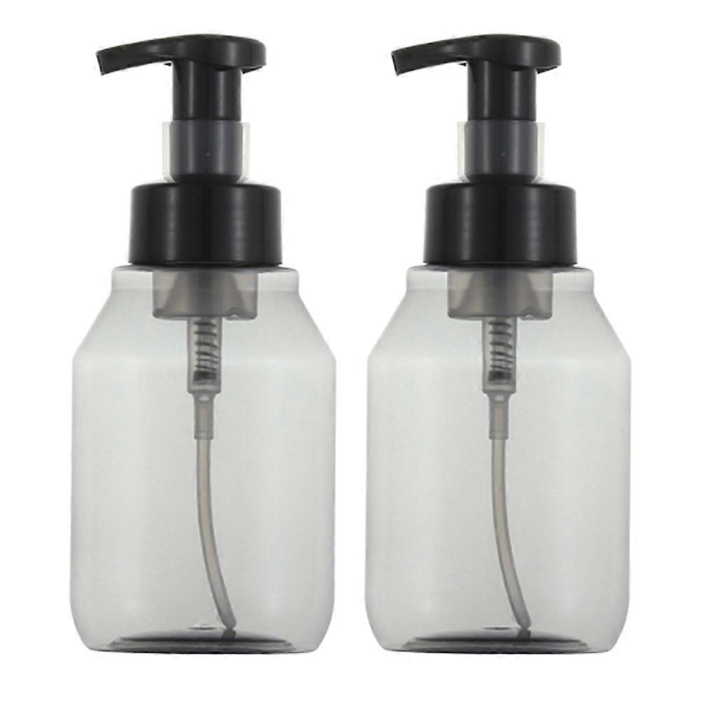 Black Reusable Pump Dispenser Bottles for Travel with 350ml Large Capacity for Shampoo and Cosmetic Storage
