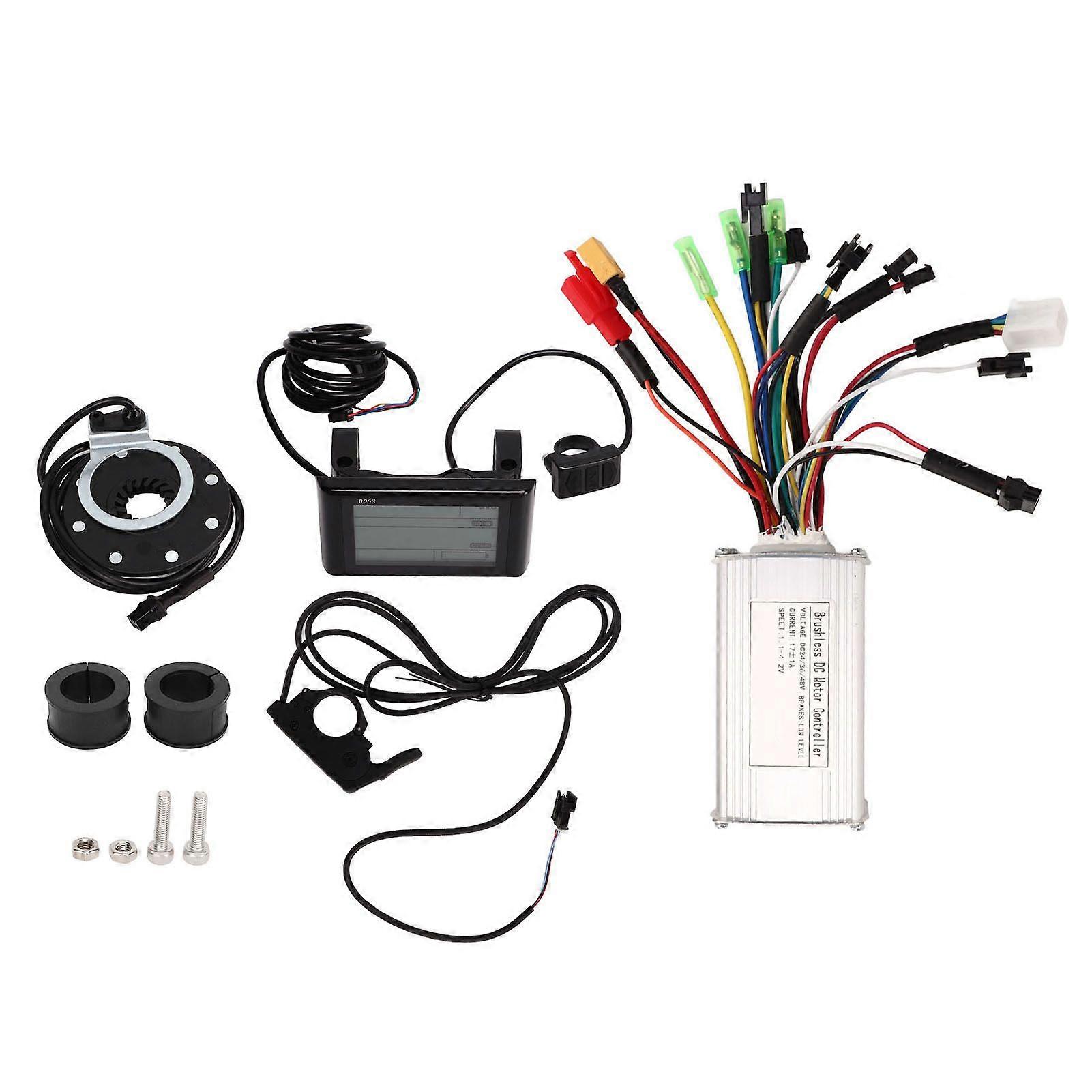 Motor Brushless Controller Sinus Wave 3 Modi Thumb Trottle LCD-Display 24V 36V 48V 17A
