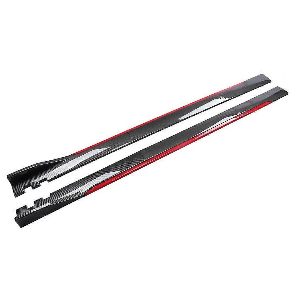 Auto side skirts for Acura CDX 2016, winglet wings diffuser side rock body spoiler lip, Acarbon fiber red.