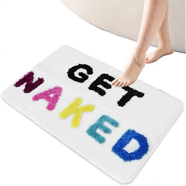 (צבעוני, 40x60 ס"מ)קבל מחצלת אמבטיה עירומה מונעת החלקה סופג מיקרופייבר