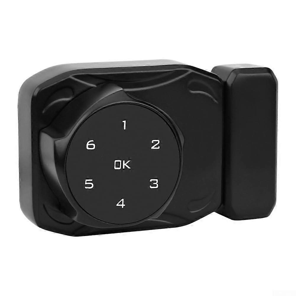 Electric Password Code Glass Cabinet Lock, Combination Latch with Touch Panel Keypad, for Sliding Frames, Display Case (Type A, Black) Type A Black