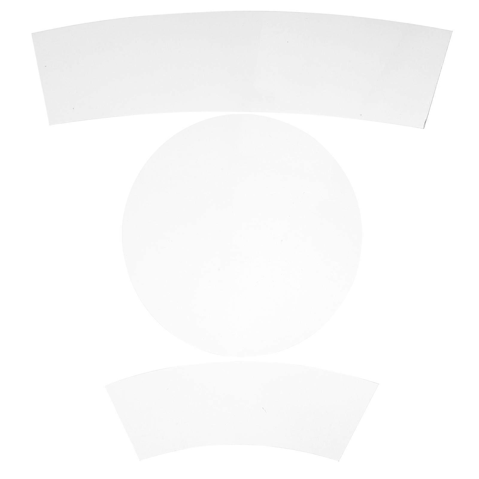 3pcs Clear Acrylic Quilting Stencil Set Transparent Sewing Ruler Bucket Hat Templates High Precision Patchwork Tools for DIY Crafting