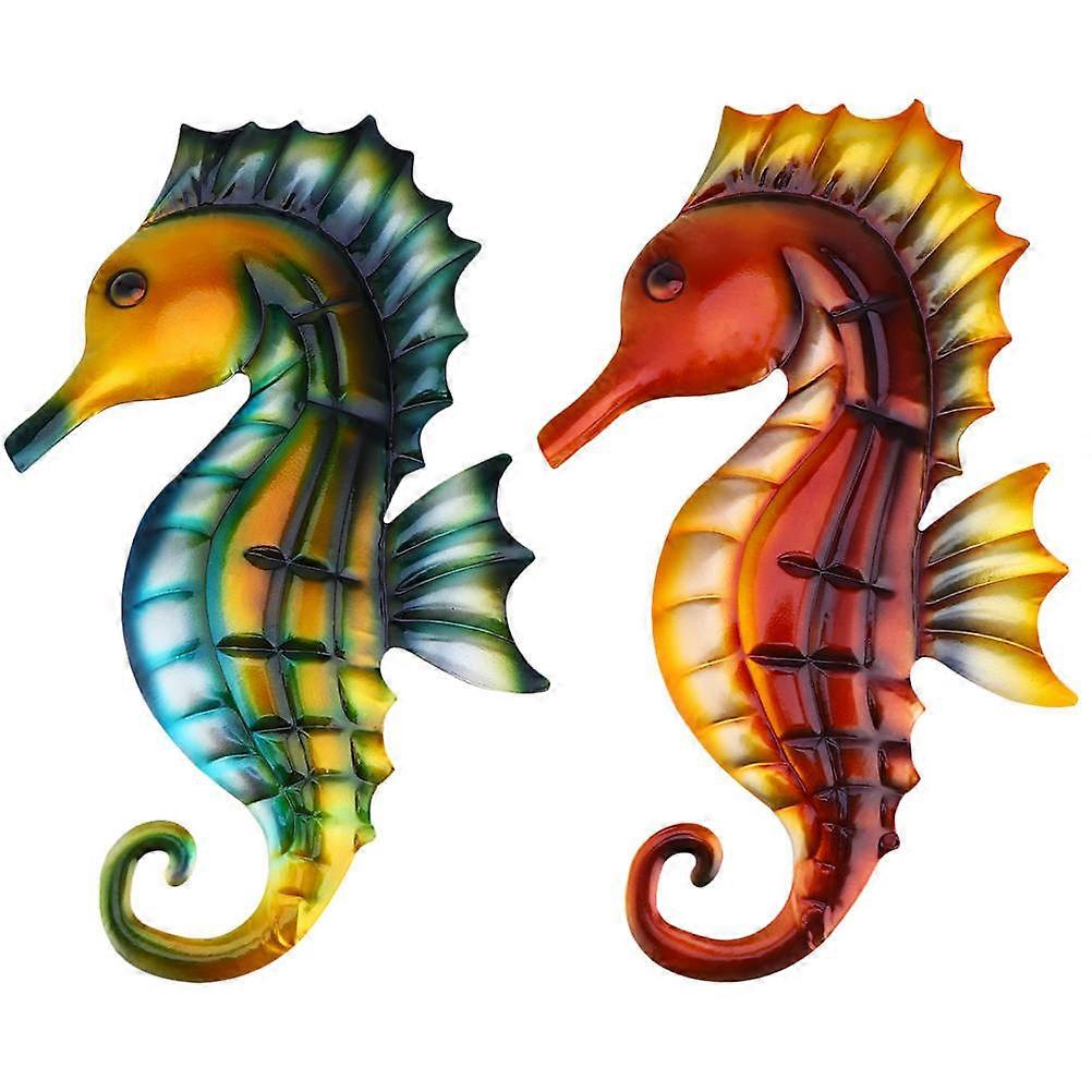 Decorations Iron Adornment for 2Pcs Creative Wall Hangings