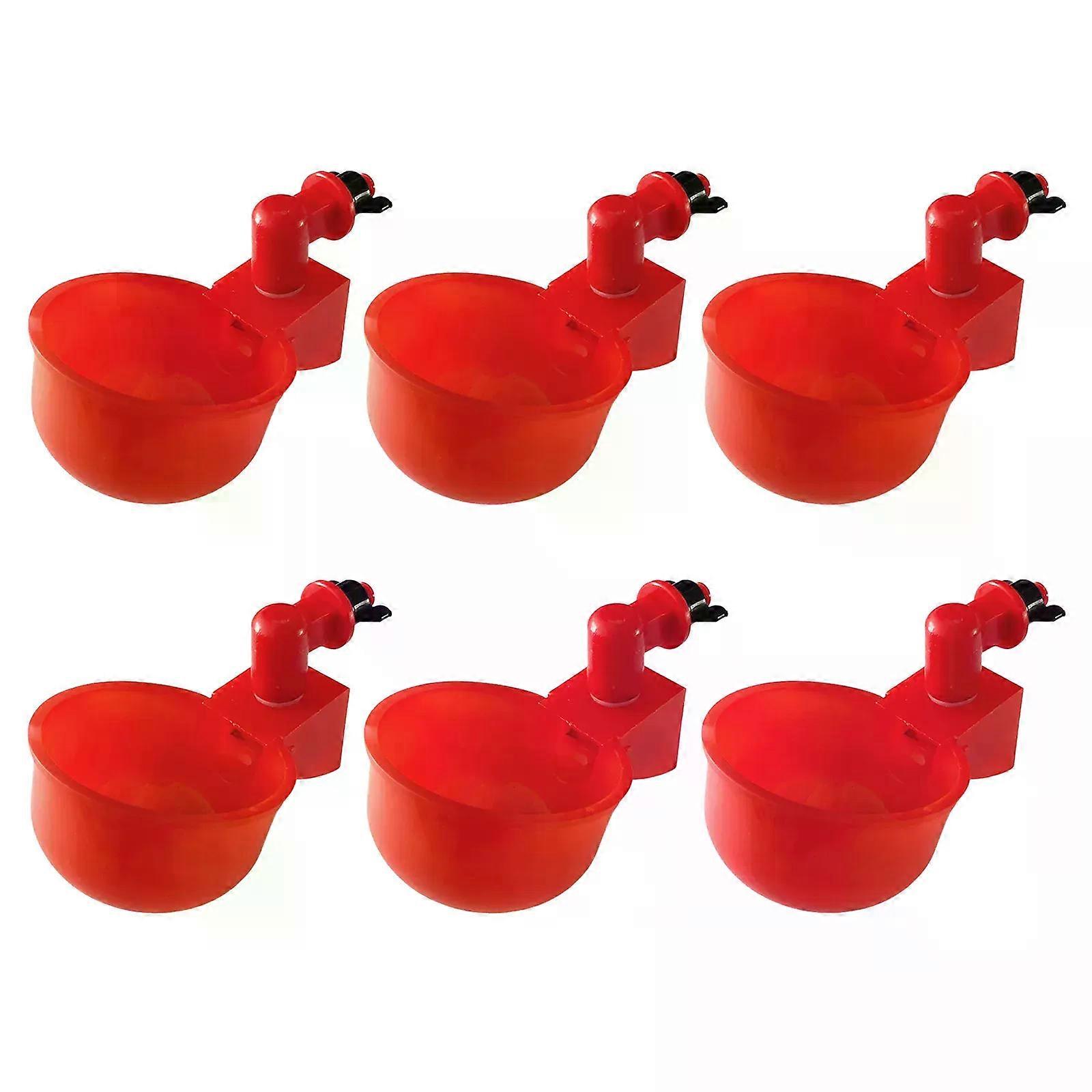 Chicken Drinking Cup Automatic Drinker Poultry Feeder Plastic Poultry Drinking Water Drinking Cup Easy Installation With Screws