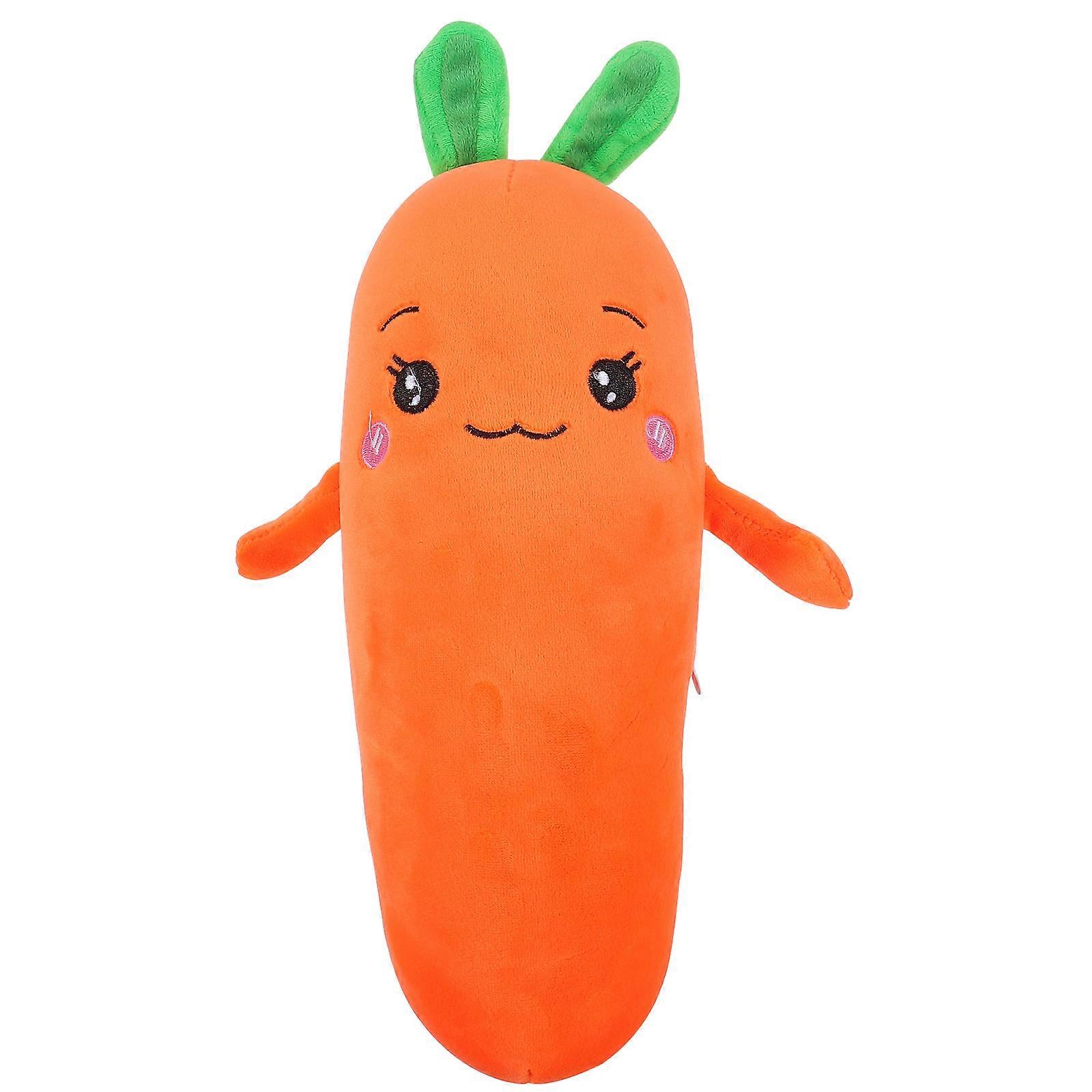 Skin-friendly Carrot Hugging Pillow Comfortable Sofa Cushion For Decoration 1Pc