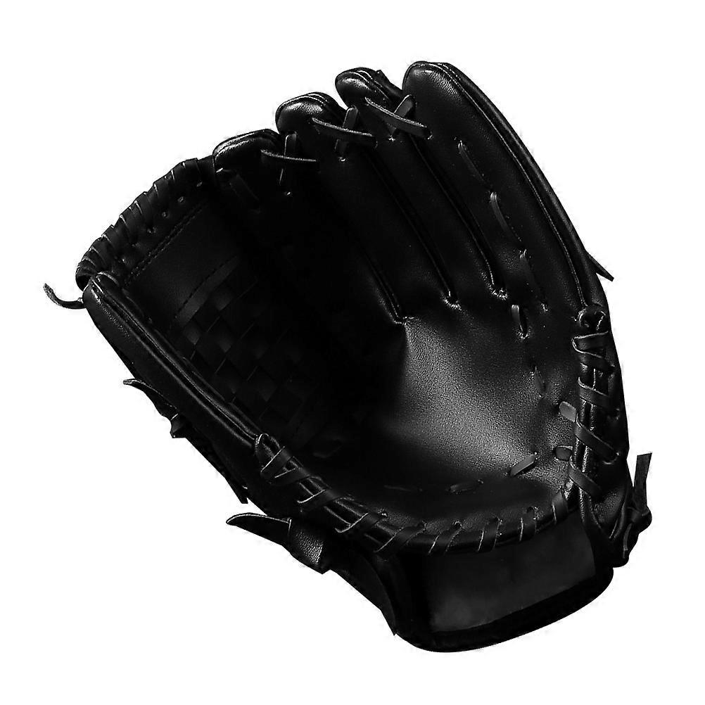 Thicken Infield Pitcher Glove for Sports Use with PU PVC Material Black Color 12 5 Inch
