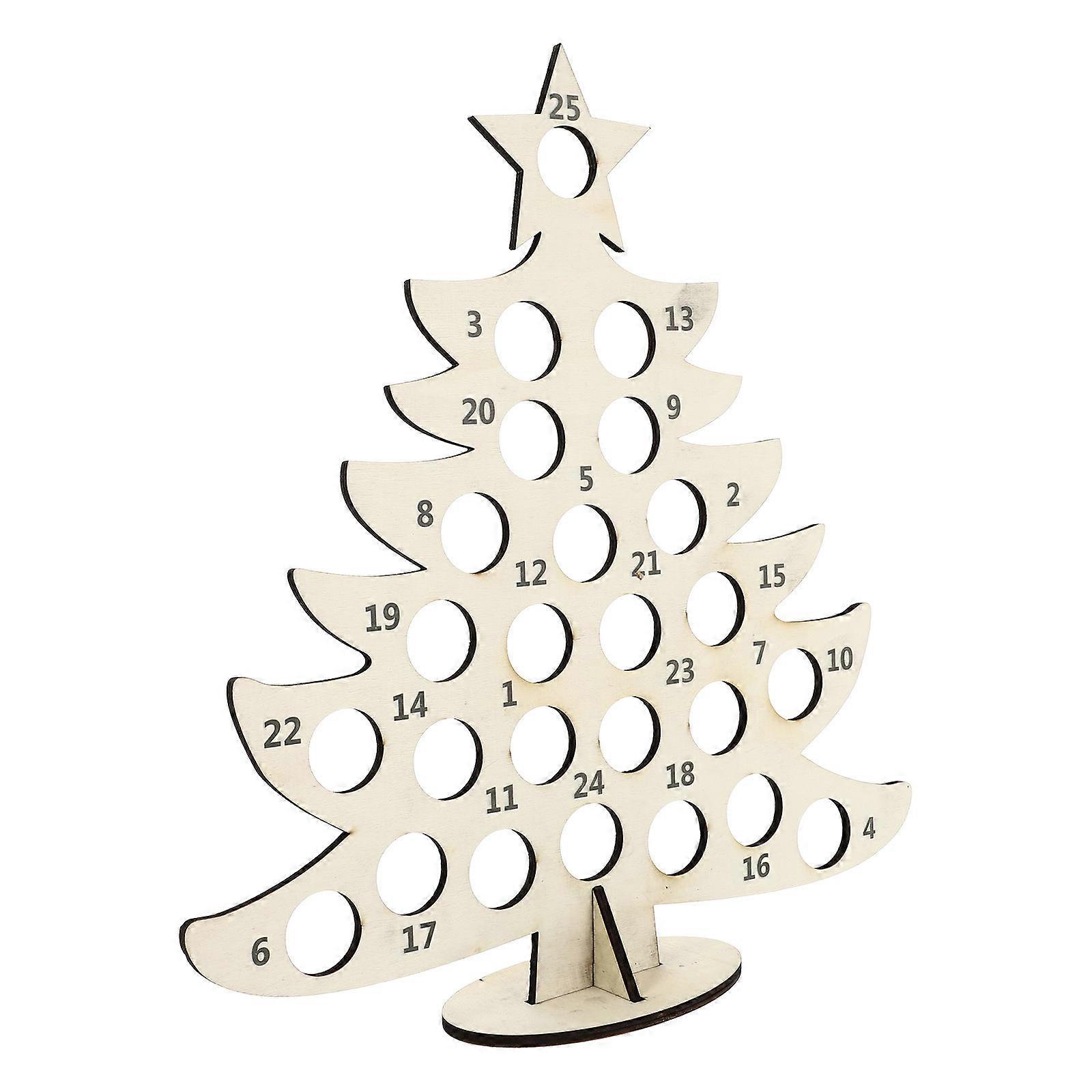 Chocolate Storage Rack Wooden Xmas Elements Shape Design for 1Pcs