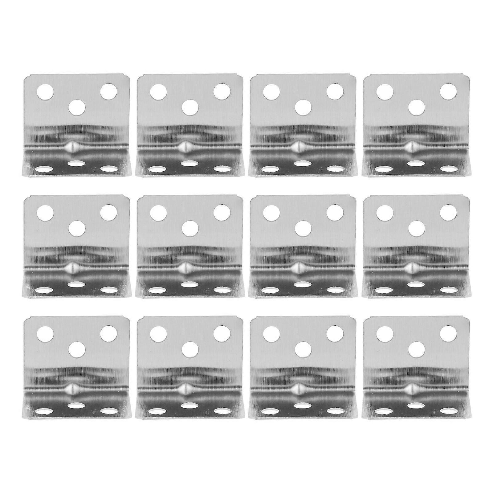 12pcs L Angle Bracket Furniture Bracket Corner Brace L Bracket Small Corner Bracket
