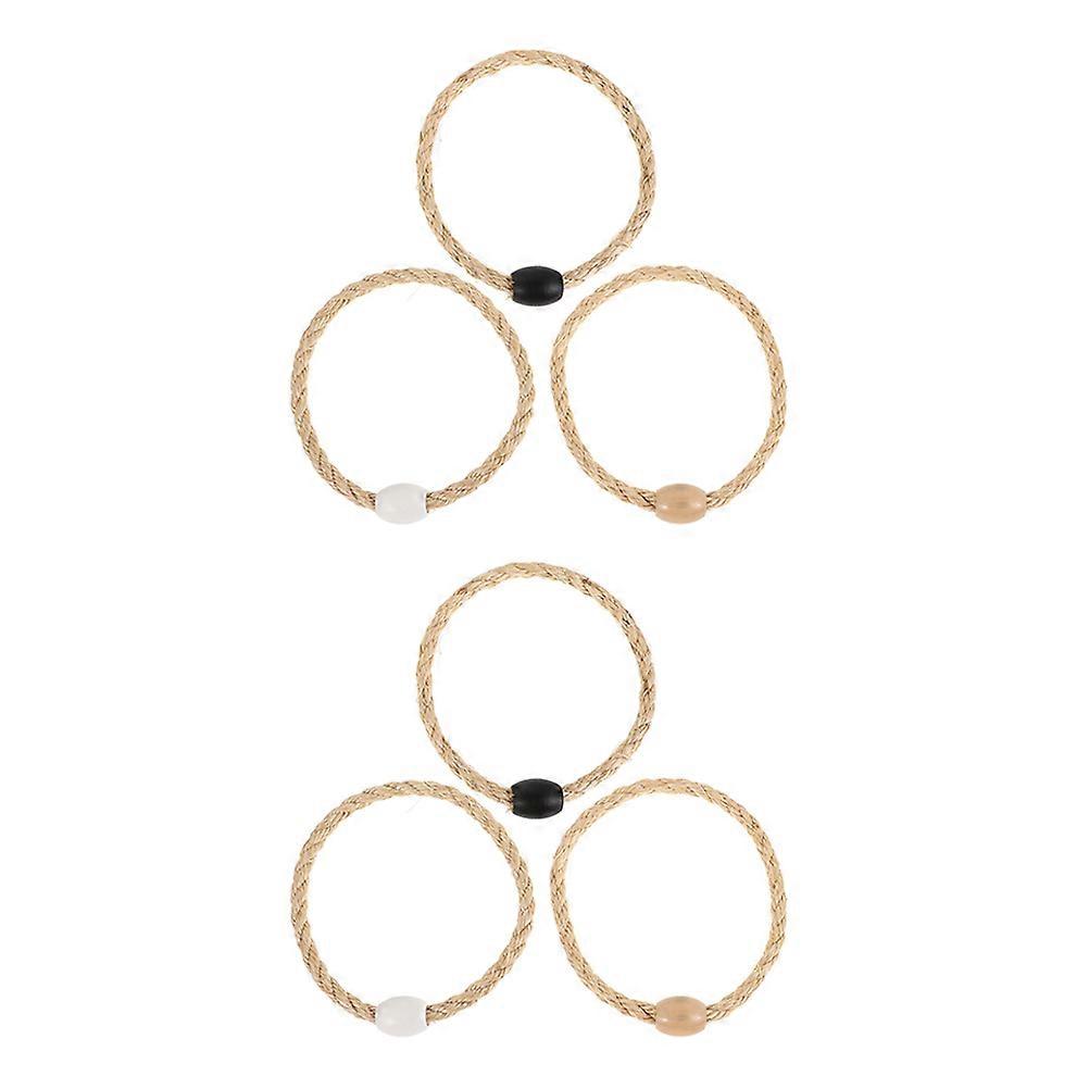 6pcs Outdoor Ring Toss Game Lightweight & Portable Fun for Family Gatherings, Lawn, Beach Play, Skill Development & Parent Child Interaction